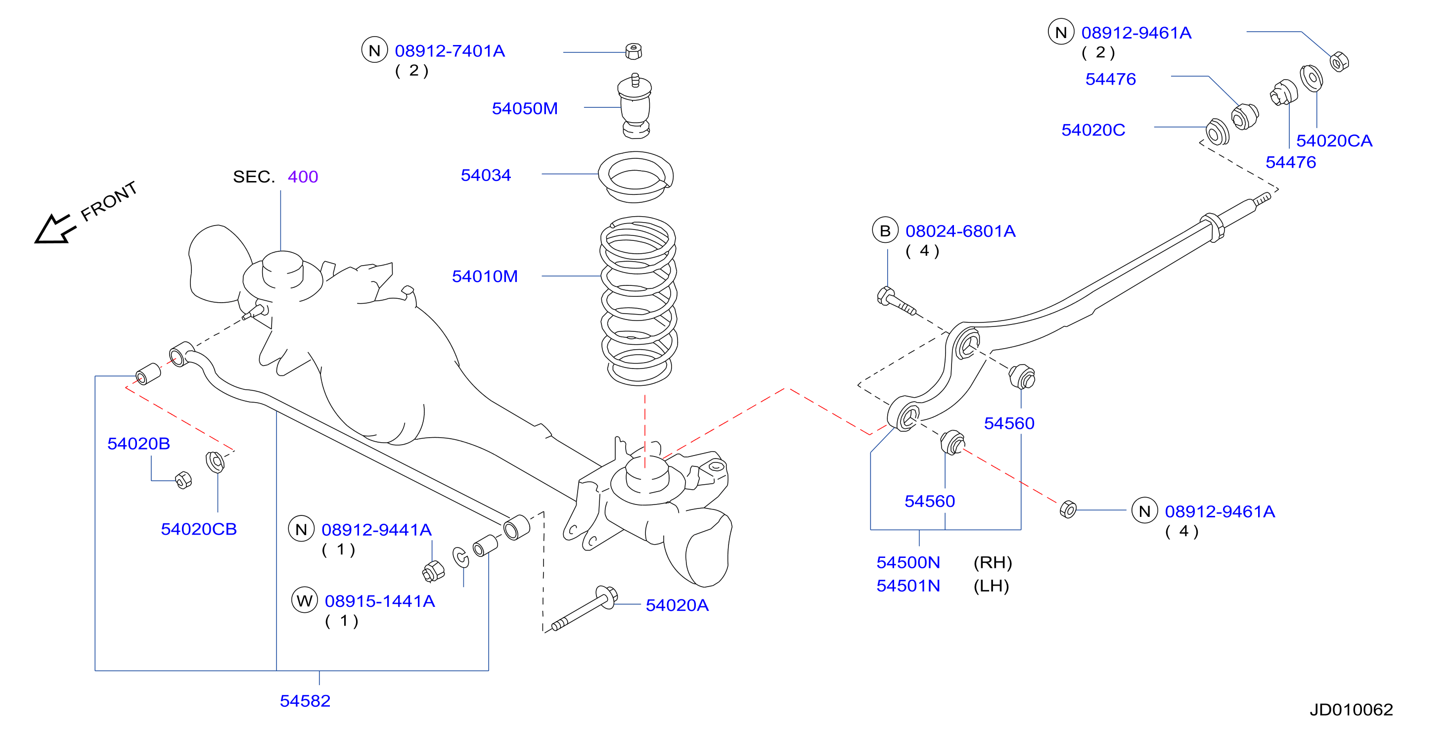 Front Suspension Link Spring