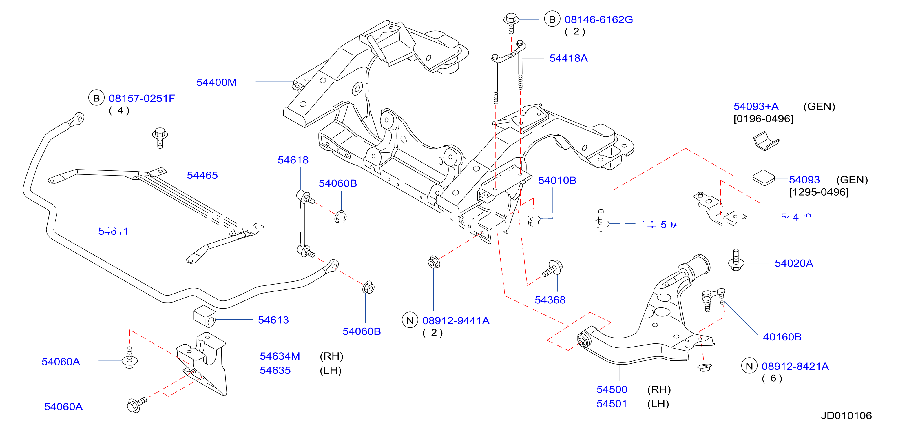 Front Suspension Member Stabilizer