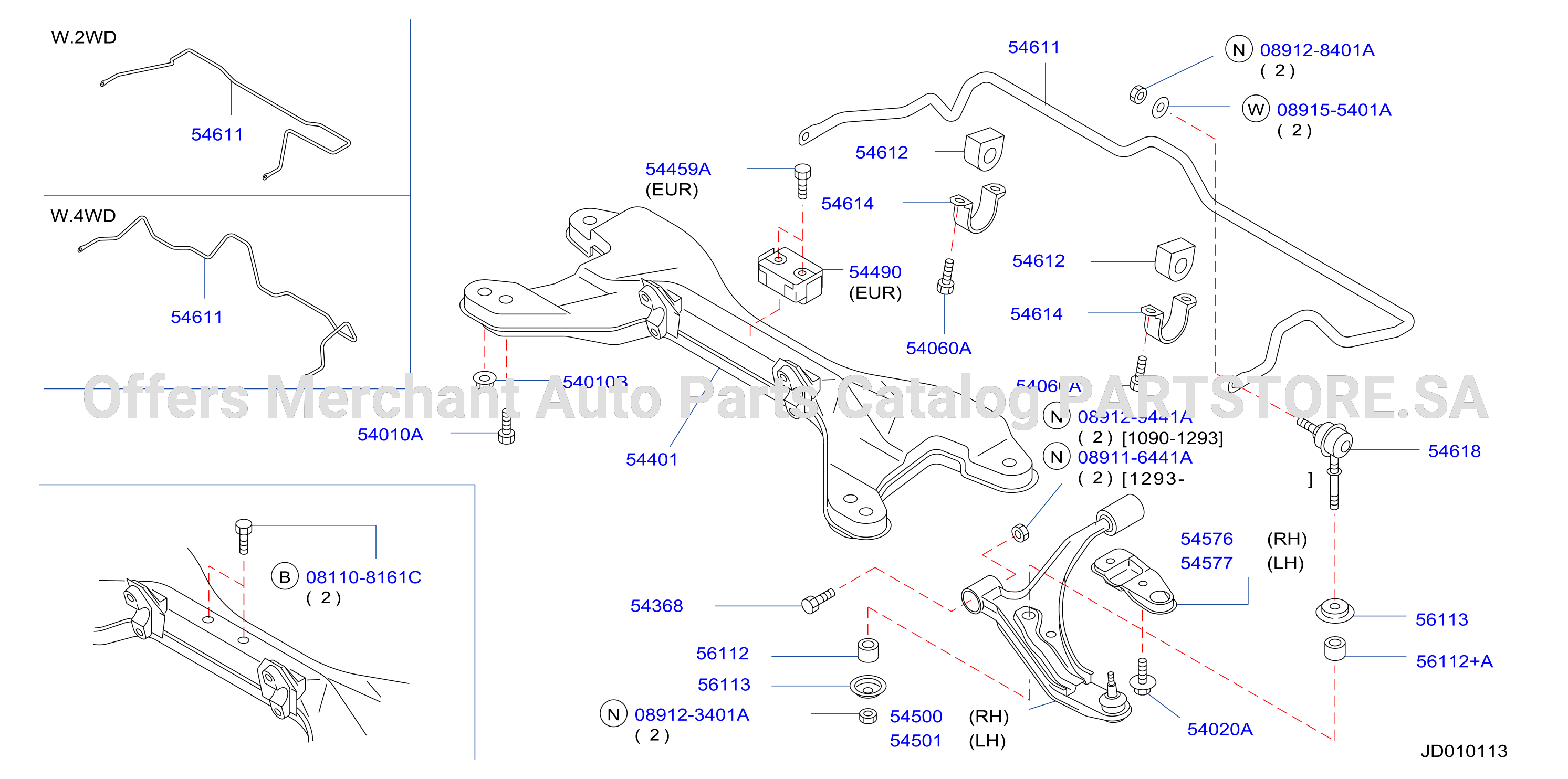 Front Suspension Stabilizer Parts