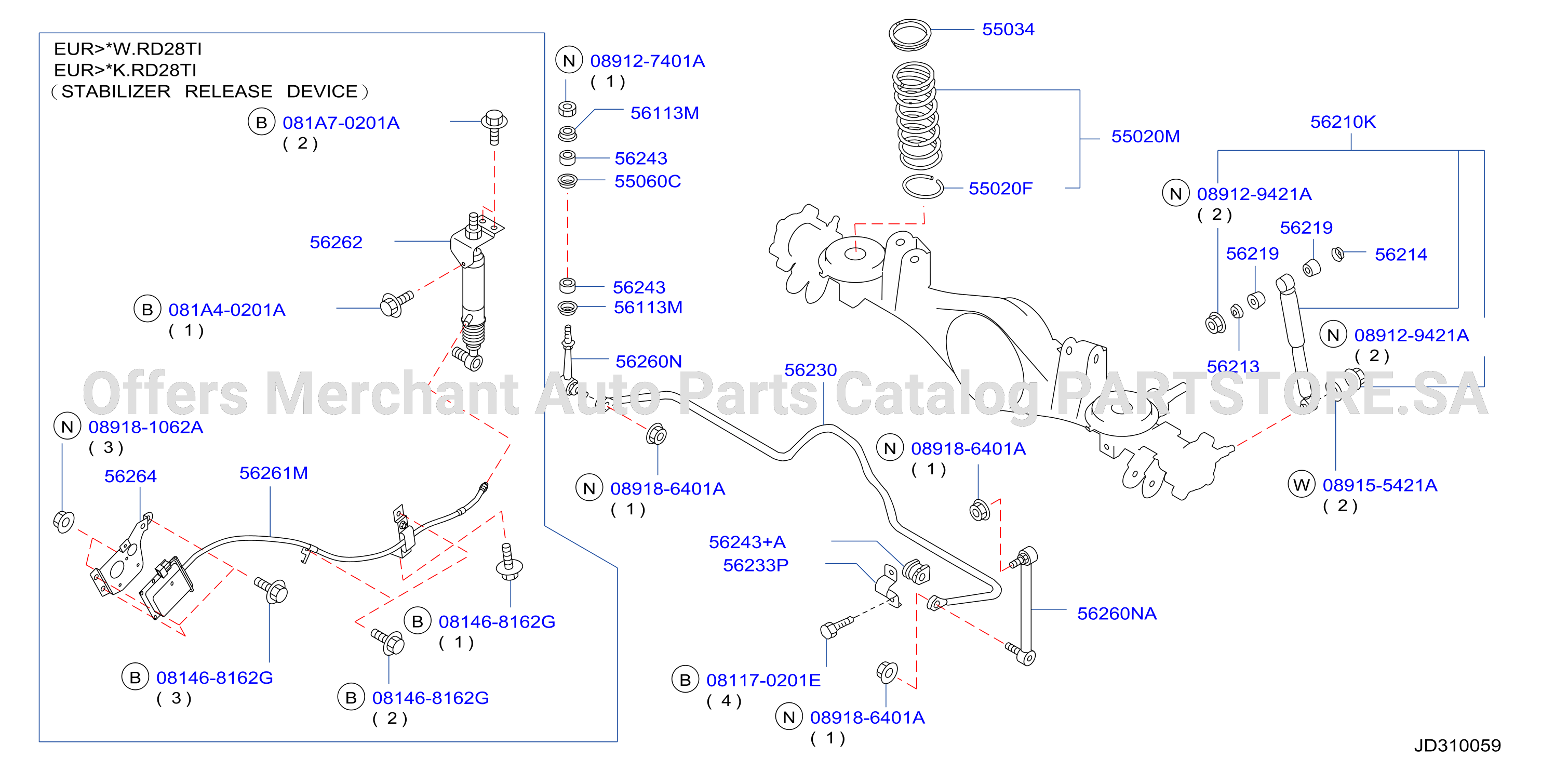Rear Suspension Absorber Stabilizer Spring
