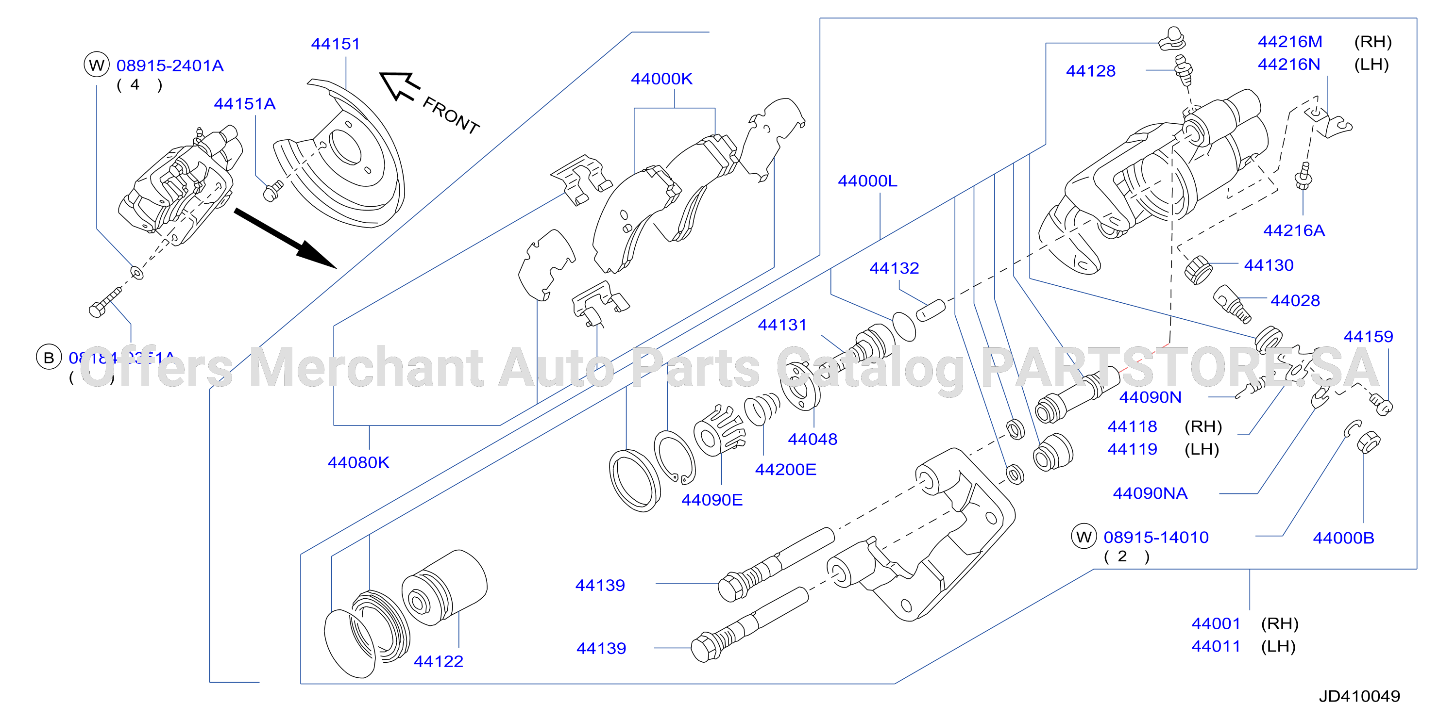 Rear Brake F / Anti Skid Cont 4Whl