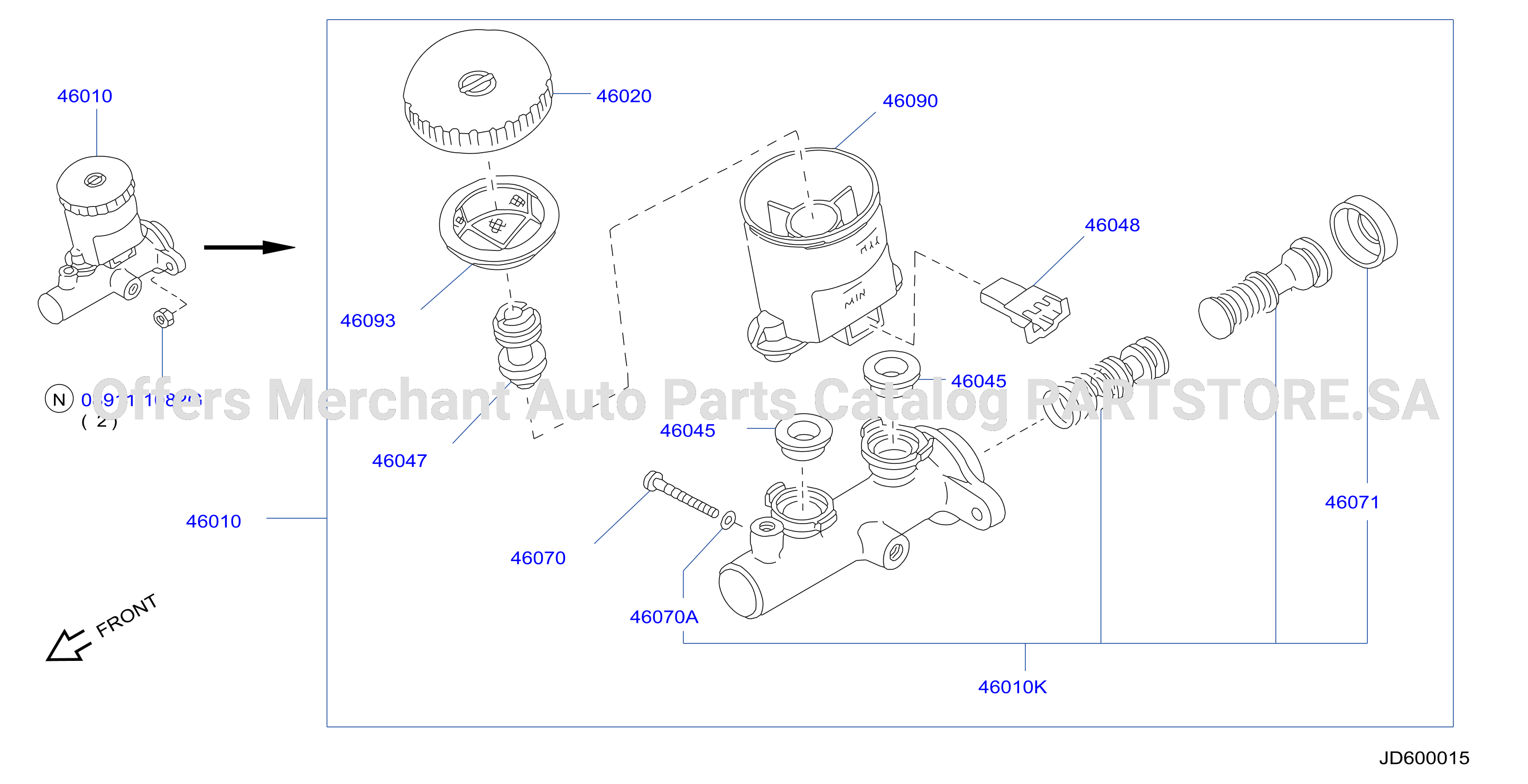 Brake Master Cylinder With Antiskid