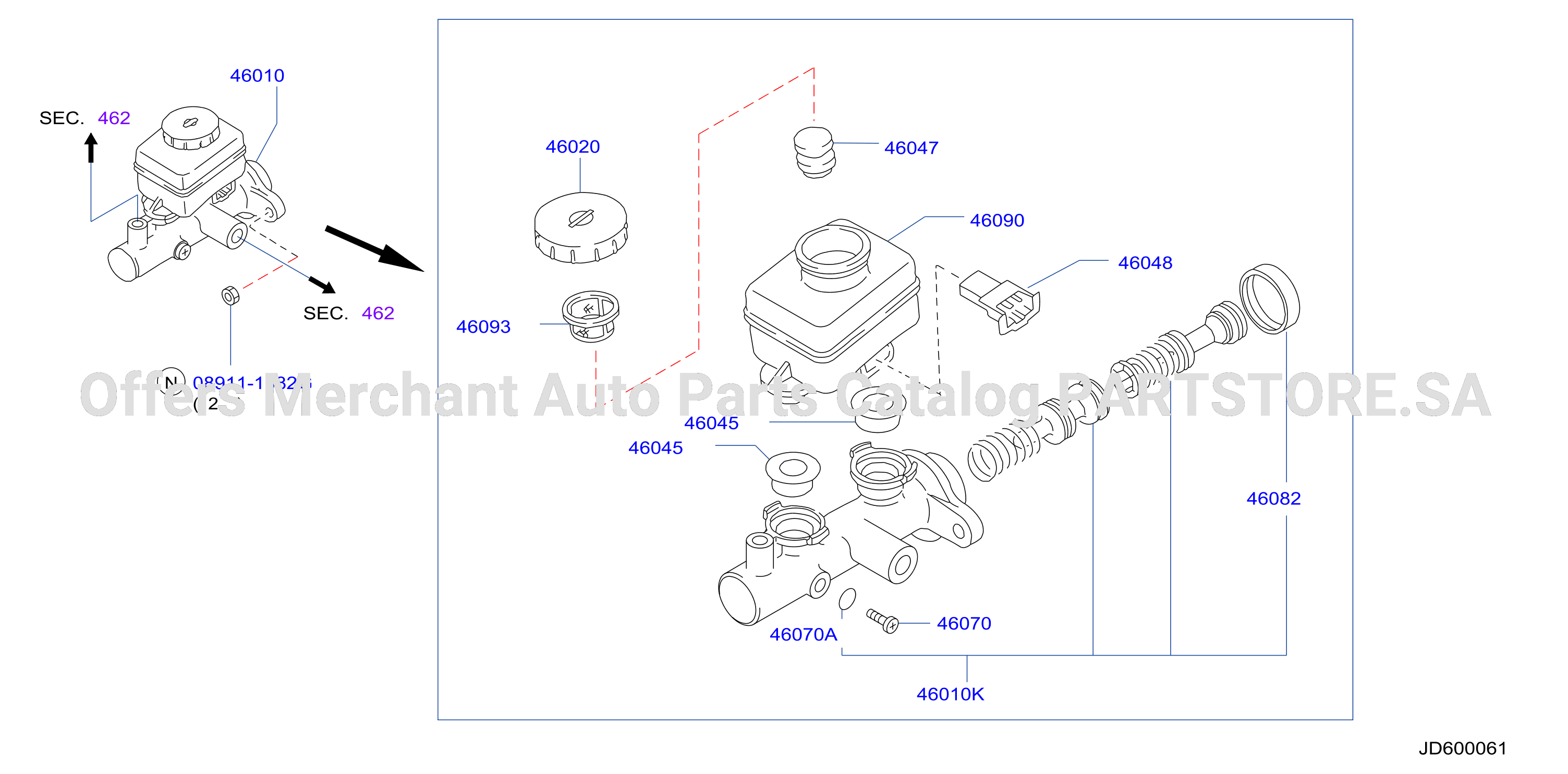 Brake Master Cylinder With Anti Skid