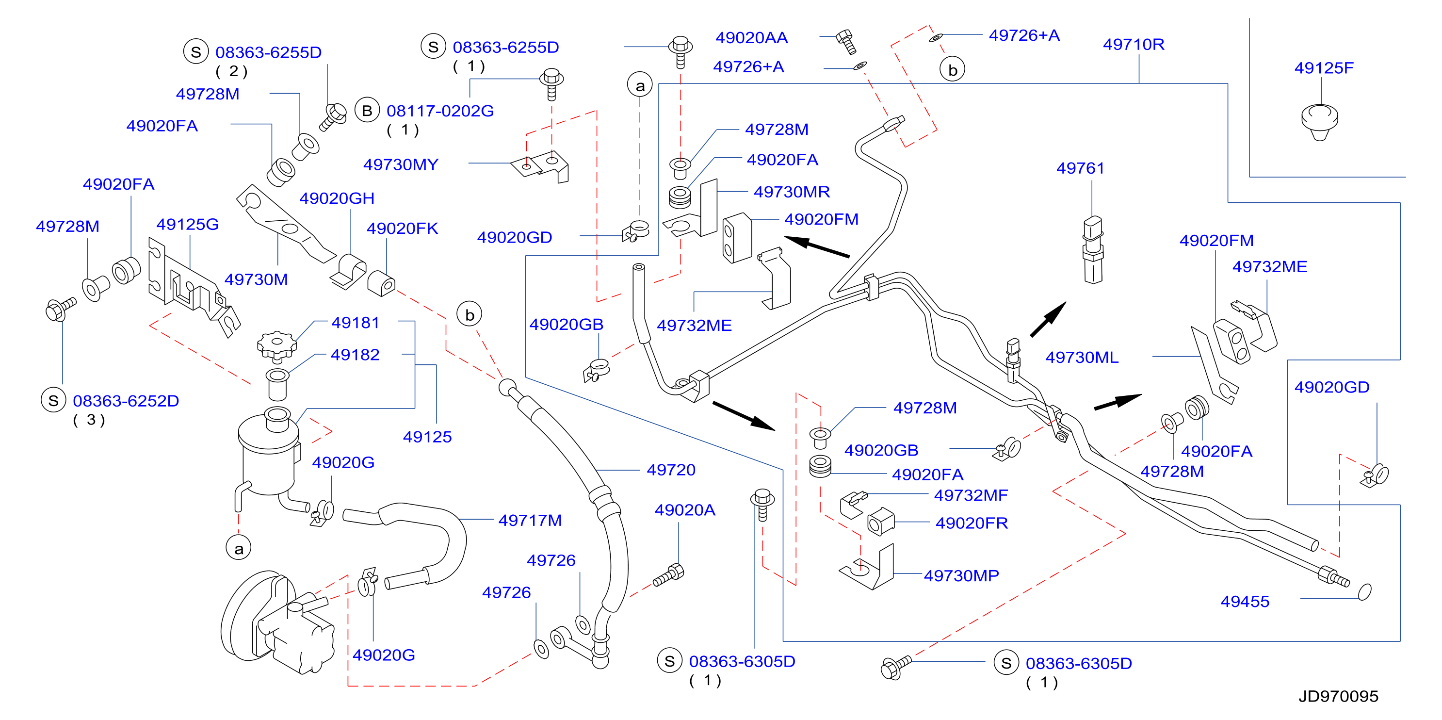 Power Steering Piping F / Pwr Strg