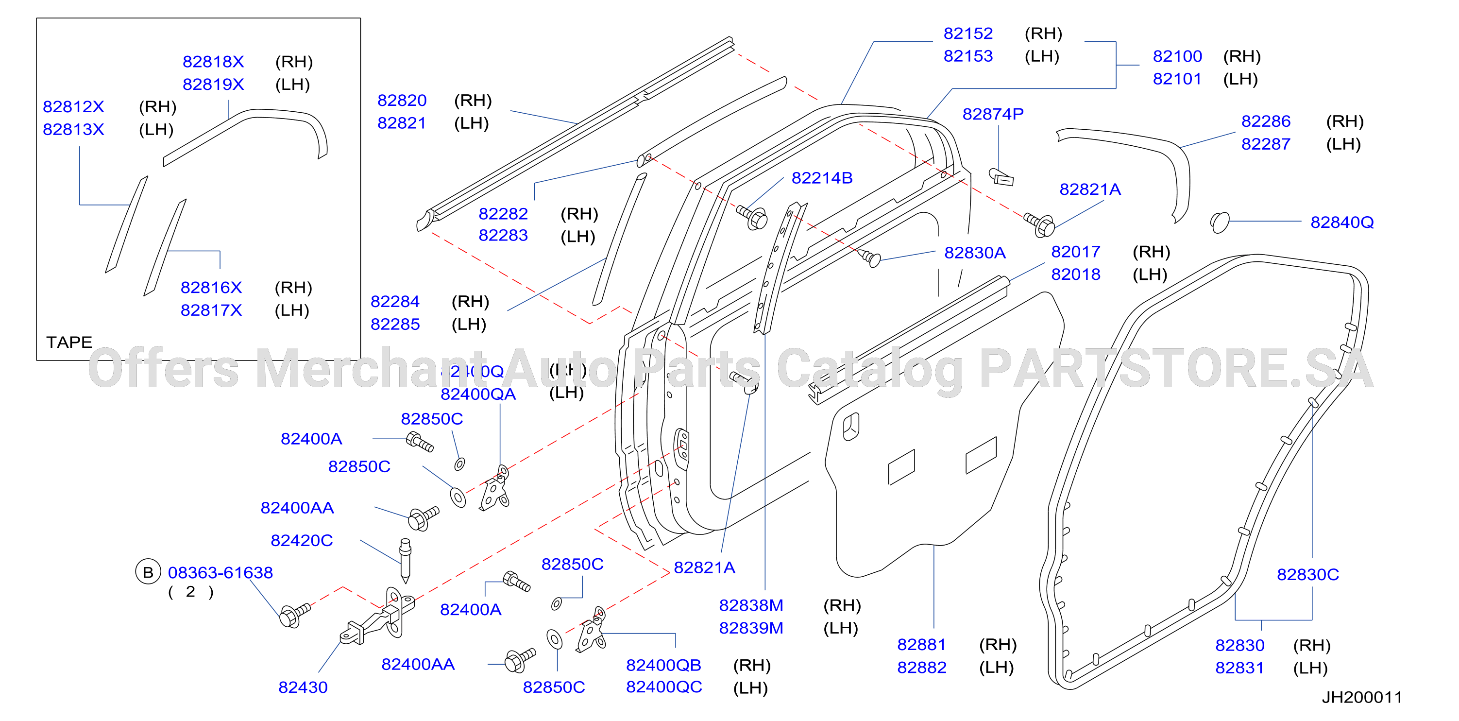 Rear Door Panel Fitting