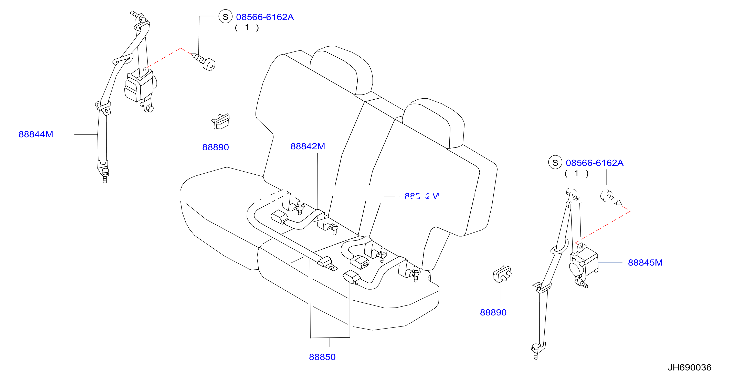 Rear Seat Belt