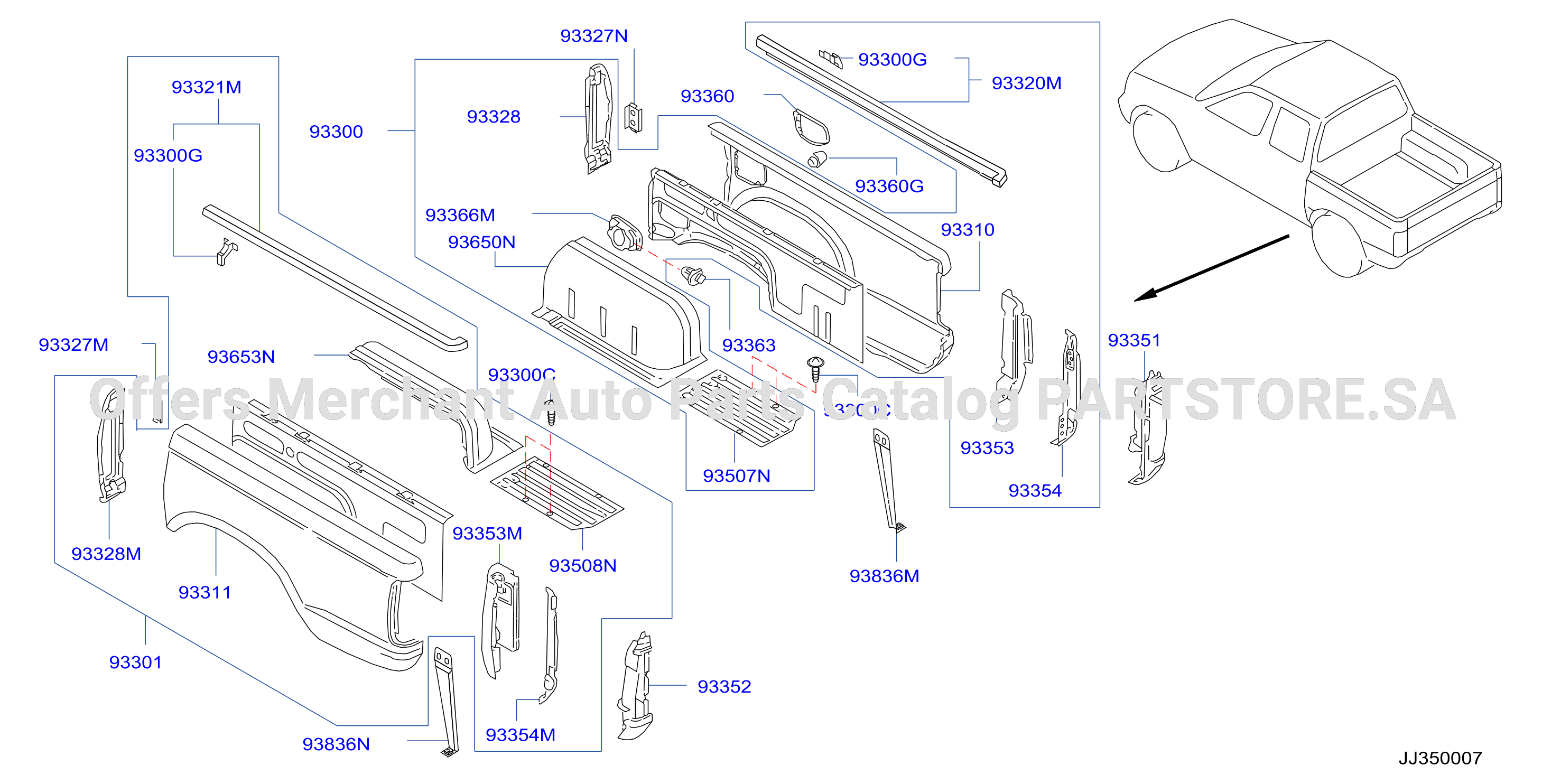Rear Body Side Gate Fitting