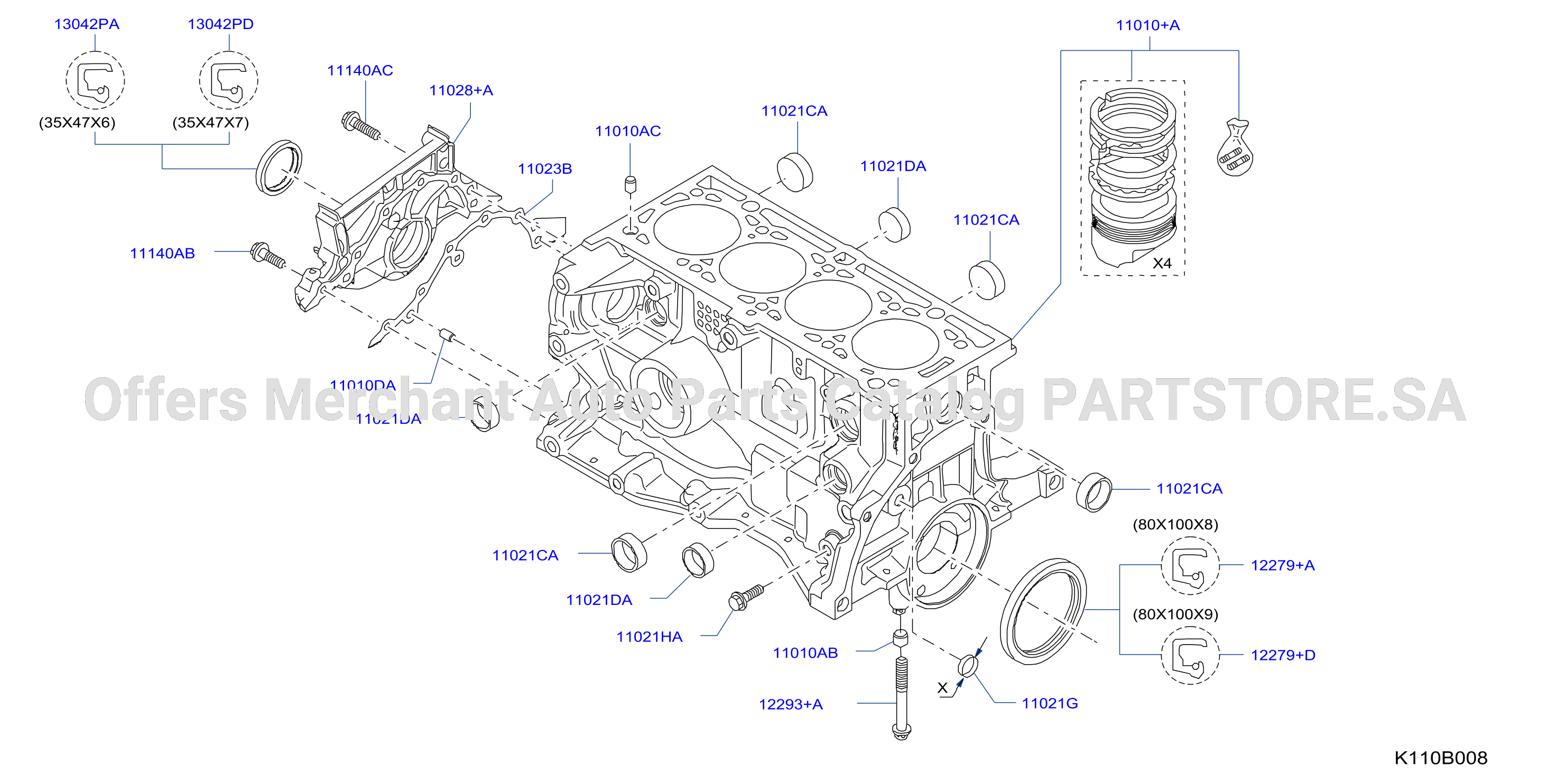 Cylinder Block Oil Pan