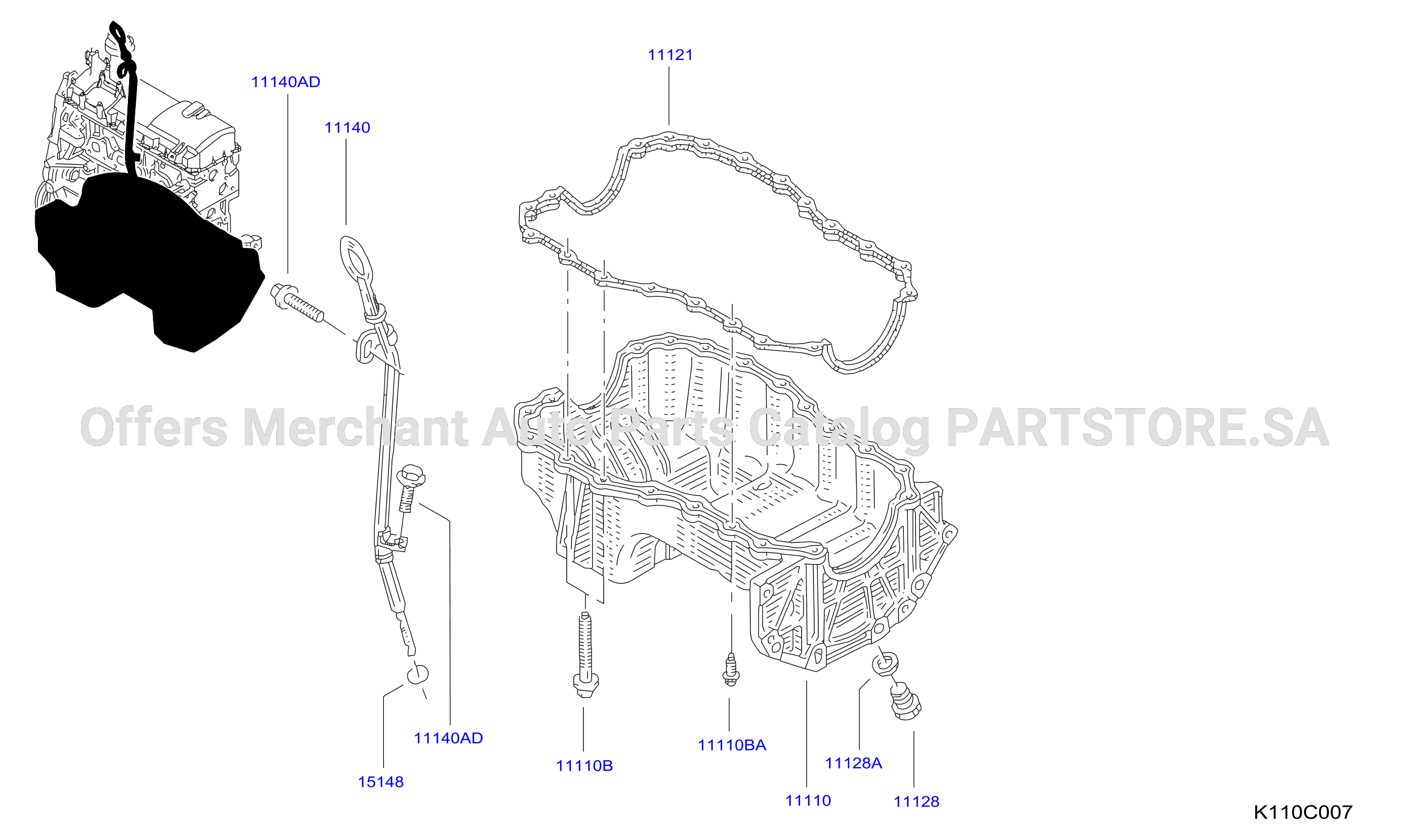 Cylinder Block Oil Pan