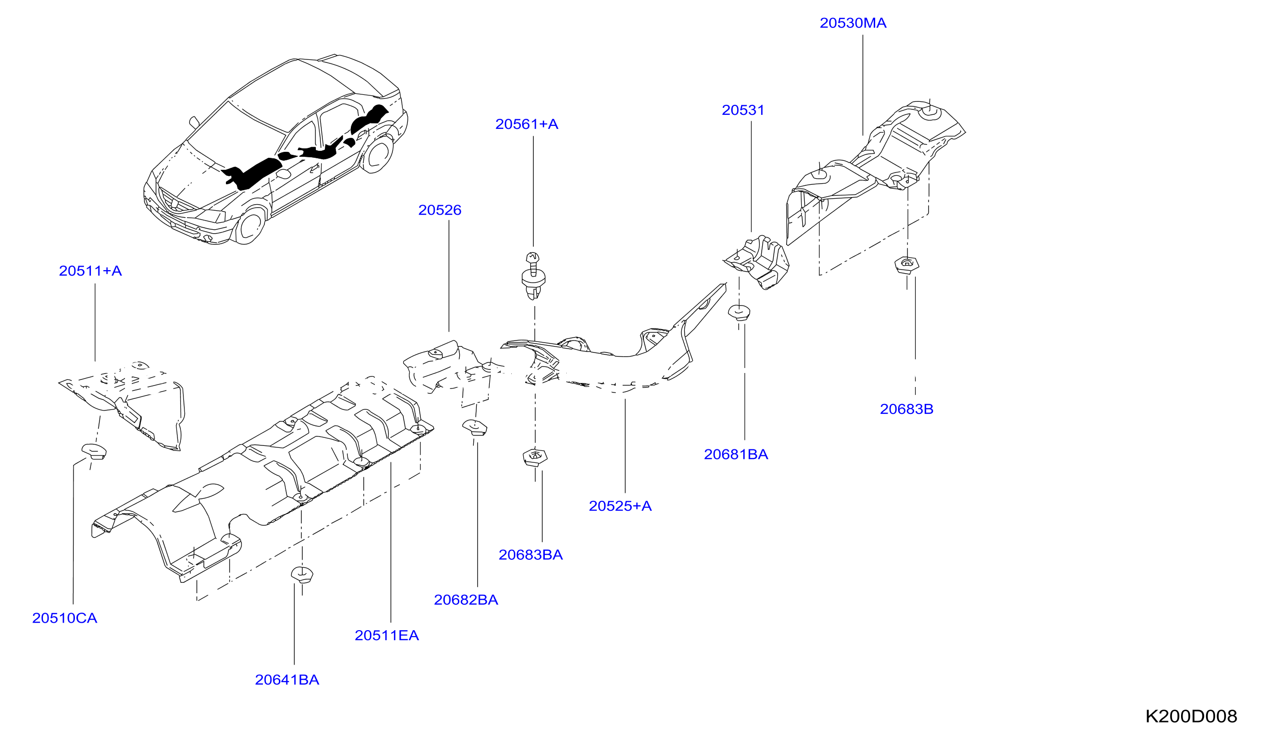 Exhaust Tube Muffler Heat Insulater