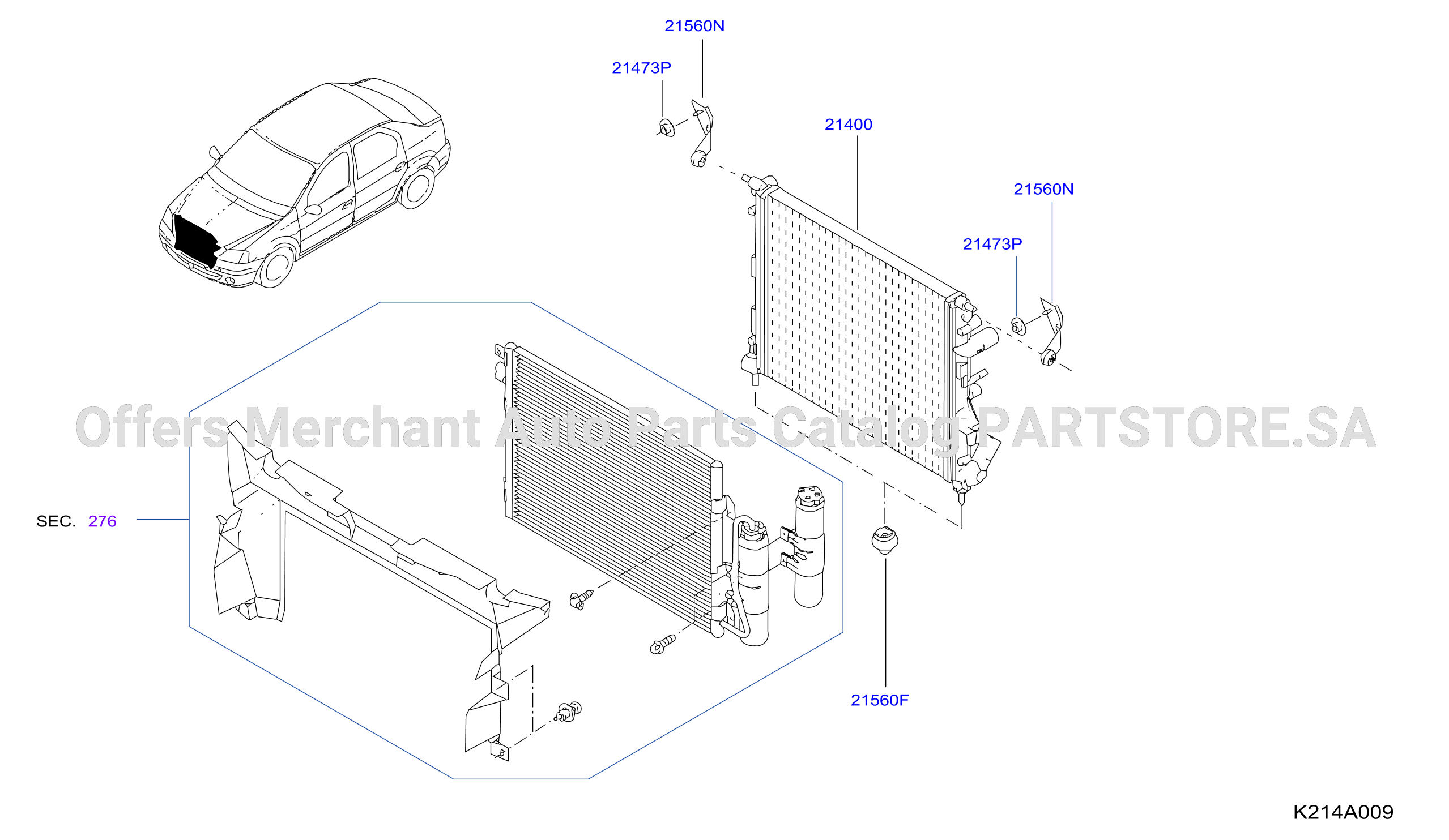 Radiator Shroud Inverter Cooling Wair Con