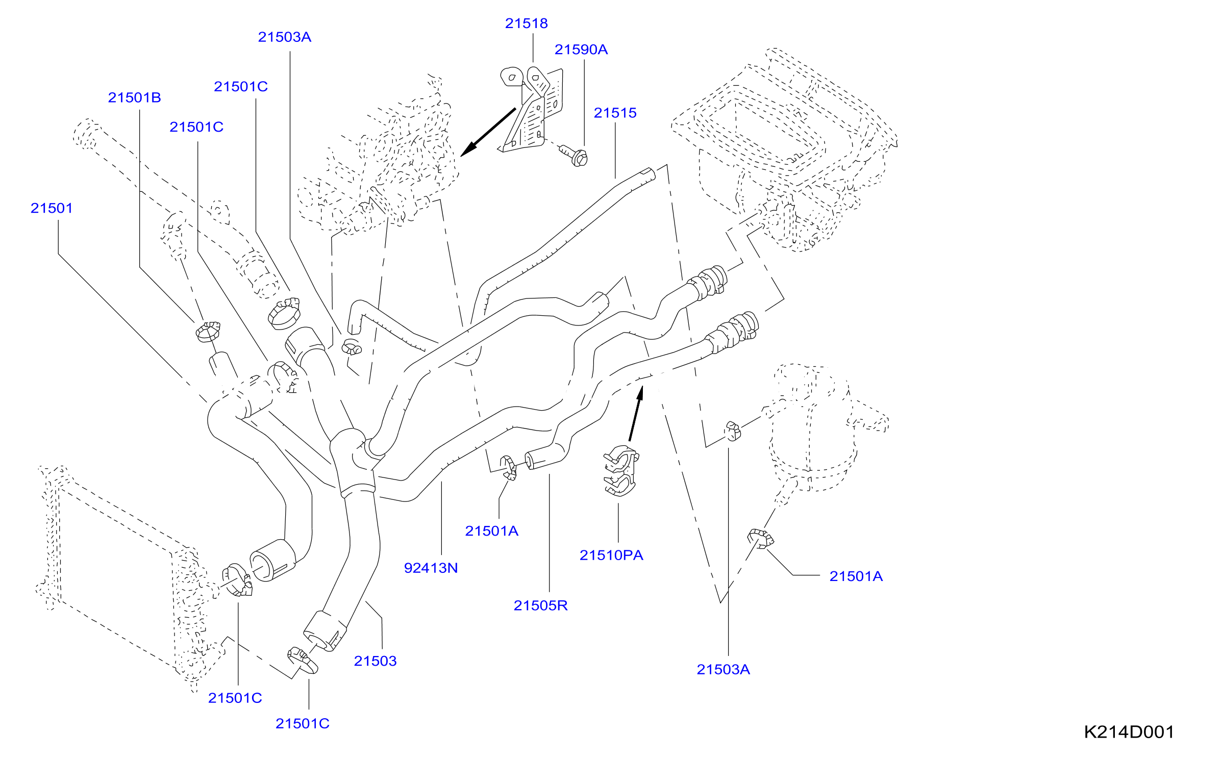 Radiator Shroud Inverter Cooling