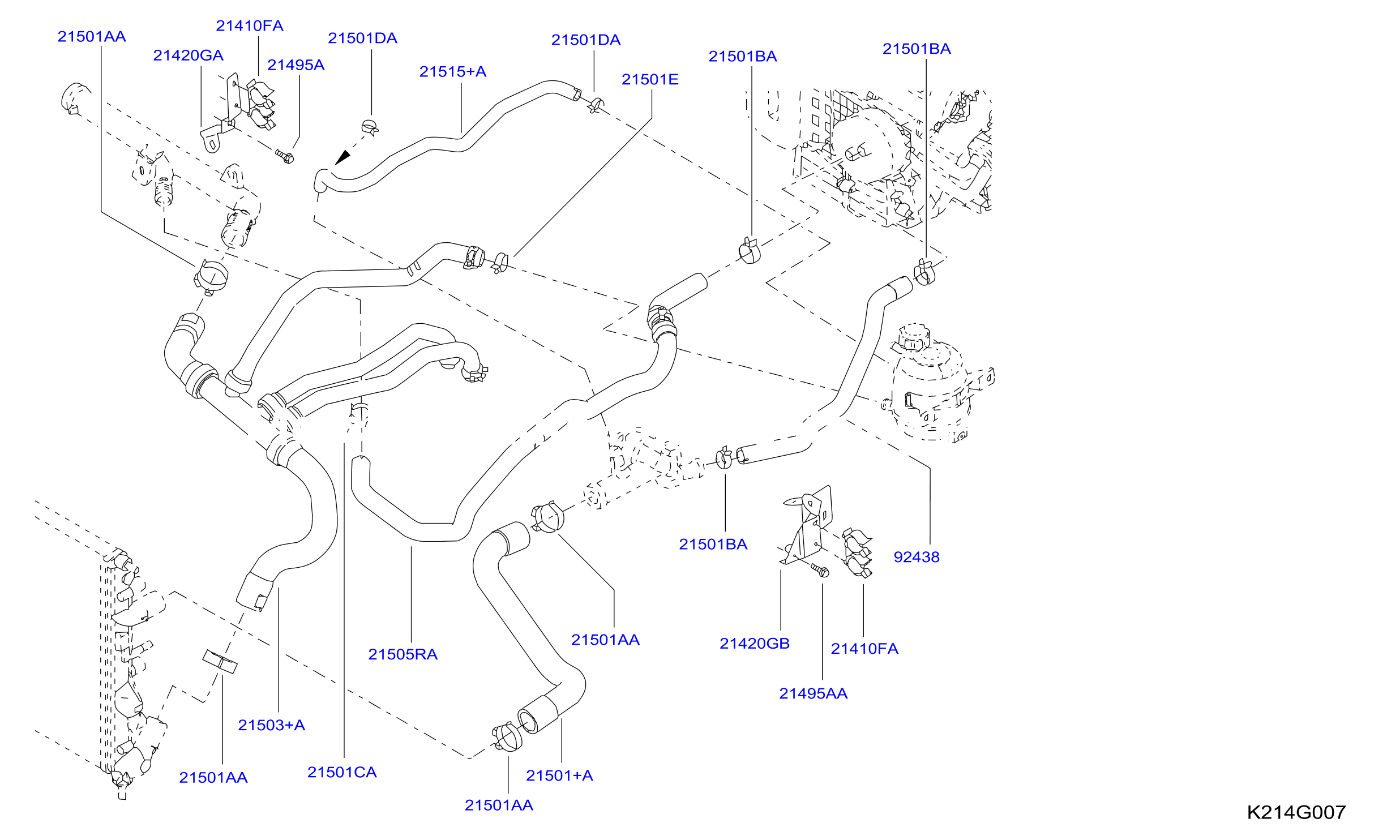 Radiator Shroud Inverter Cooling Radiator Hose