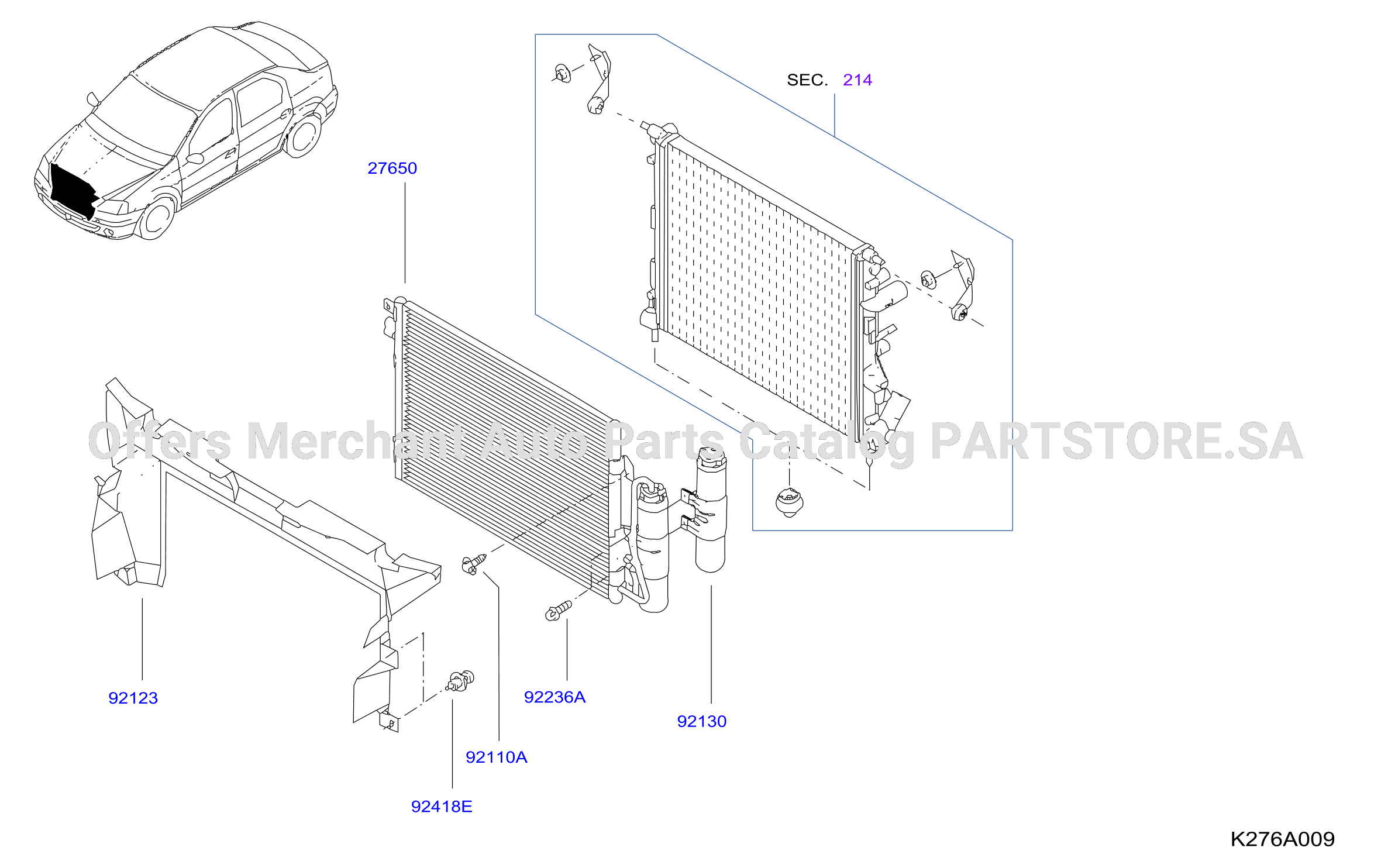 Condenser Liquid Tank Piping K7M