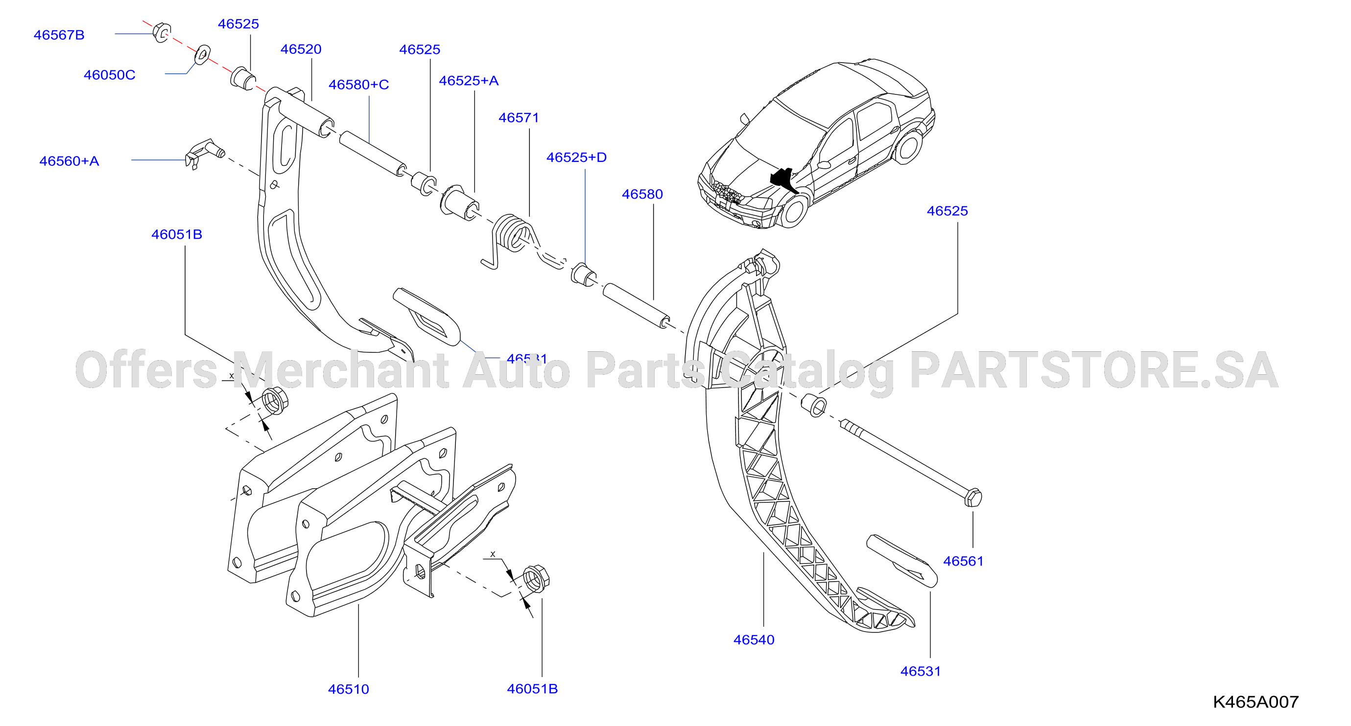 Brake Clutch Pedal Mtf5