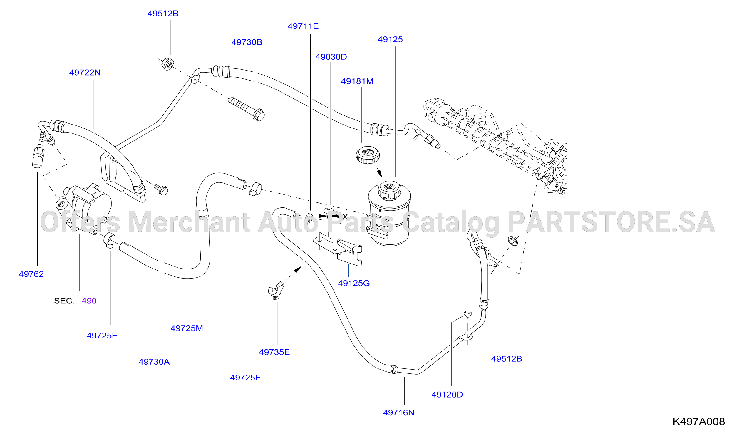 Power Steering Piping Power Steering