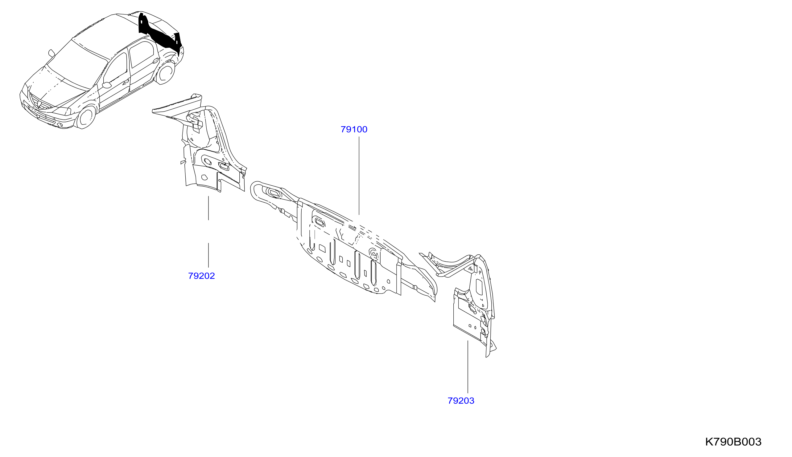 Rear Back Panel Fitting Rear Panel
