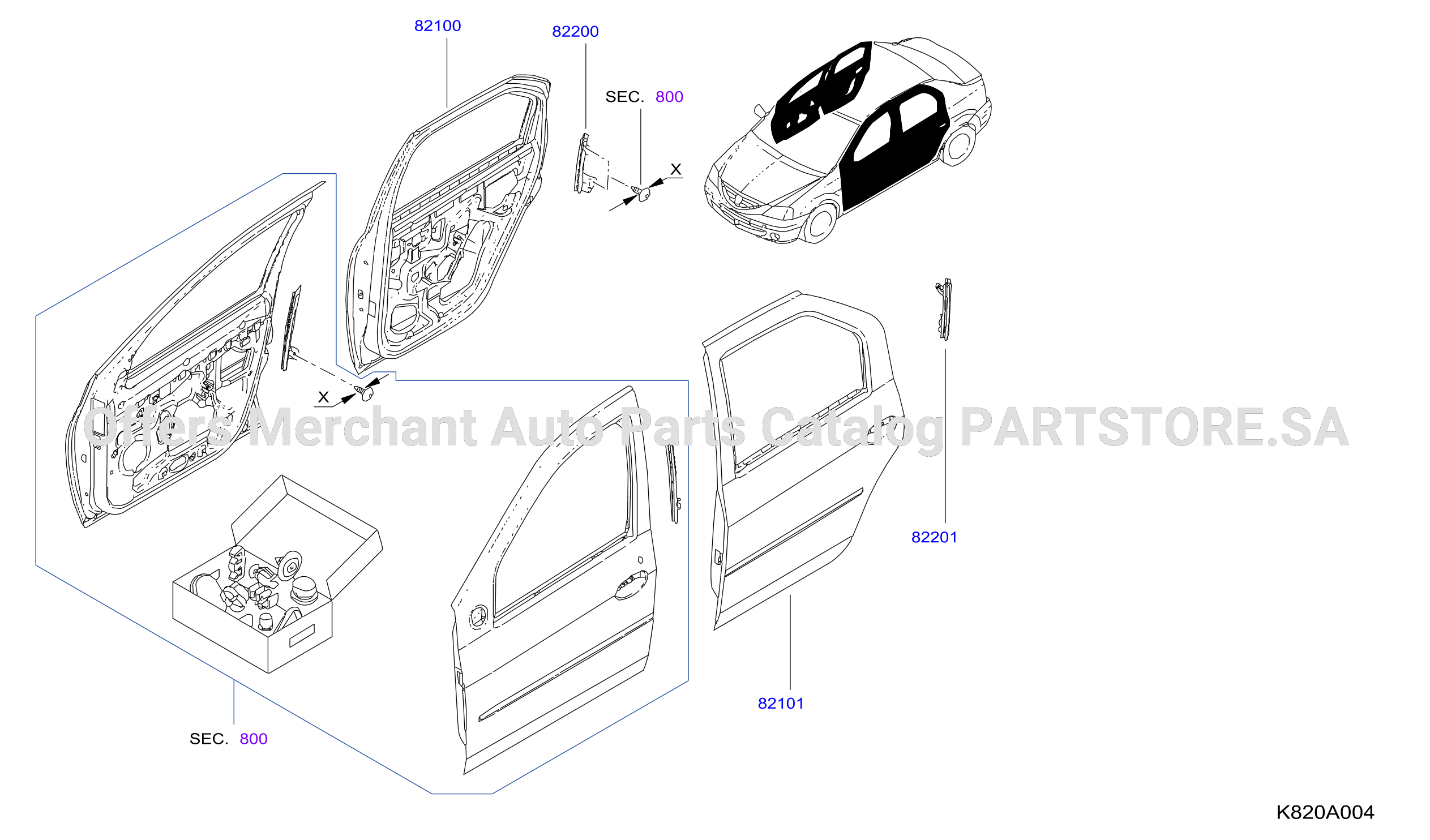 Rear Door Panel Fitting Door Panel