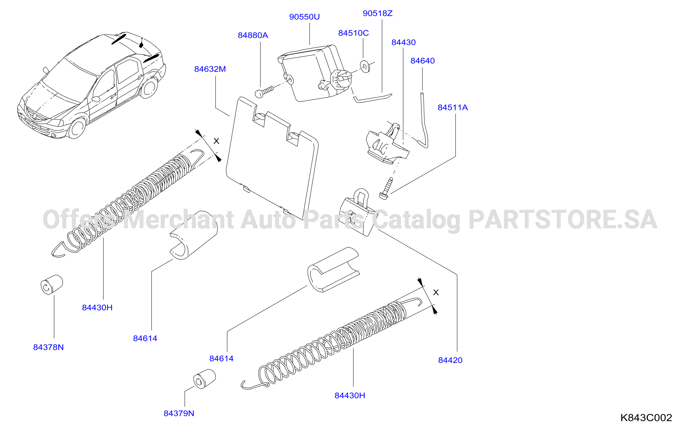 Trunk Lid Fitting Torsion Spring