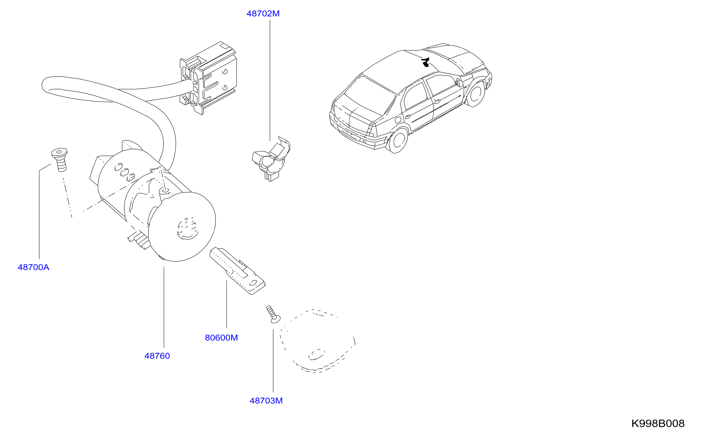 Key Set Blank Key Ignition Switch