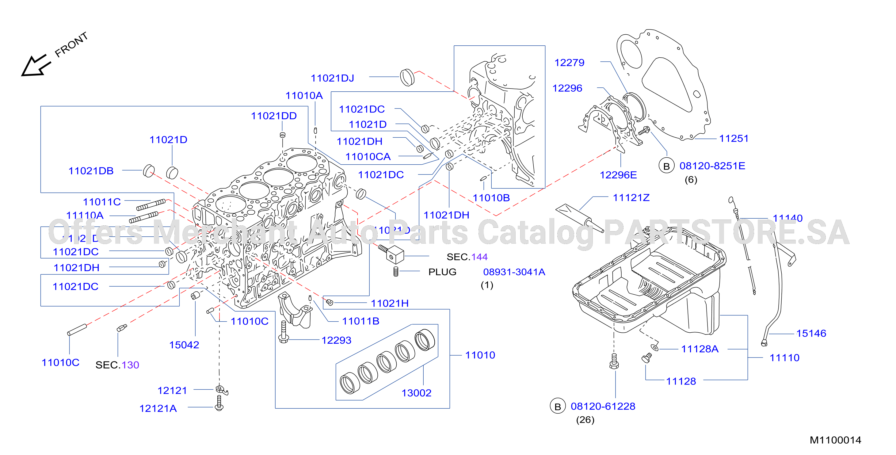 Cylinder Block Oil Pan