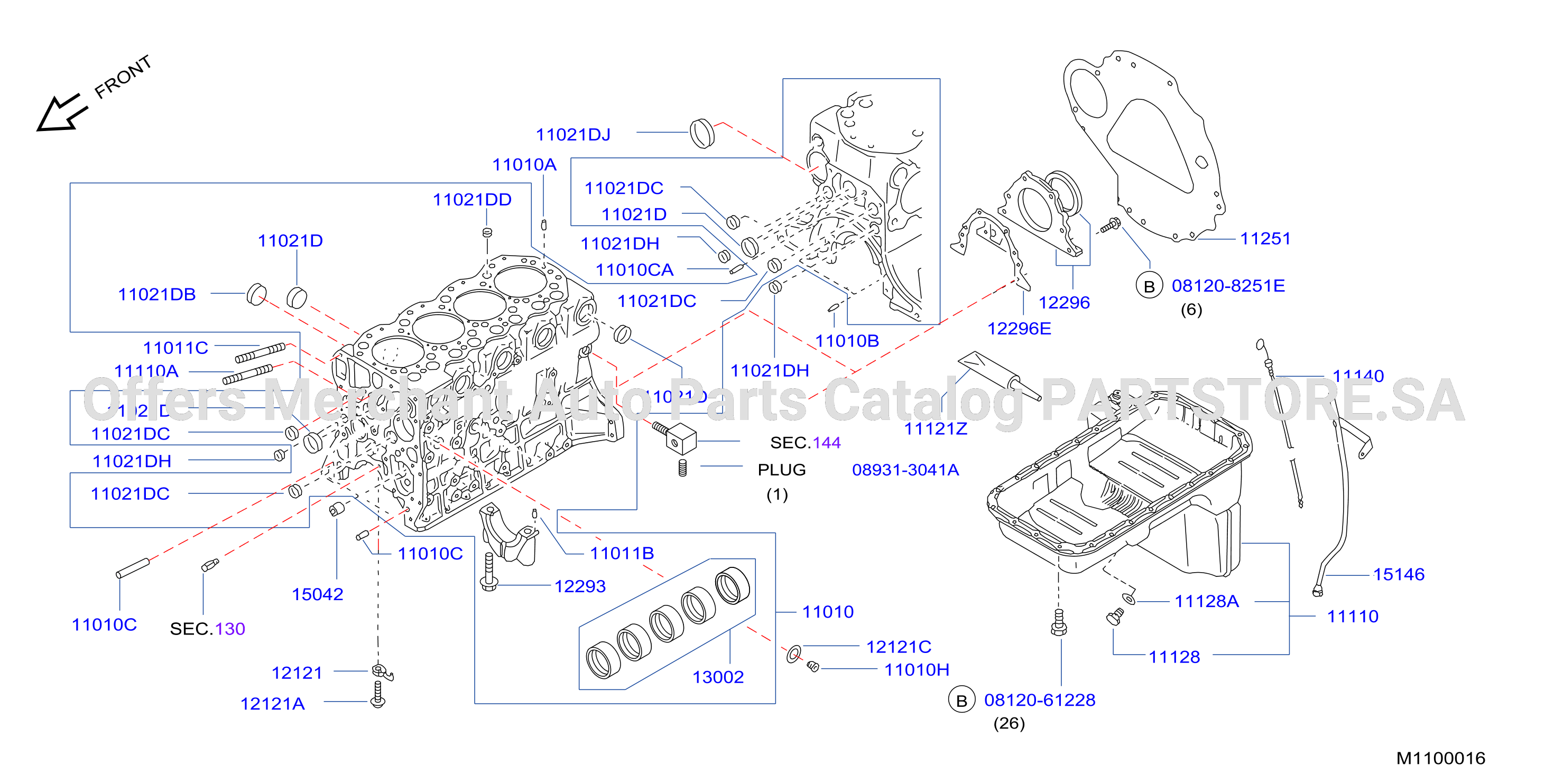 Cylinder Block Oil Pan