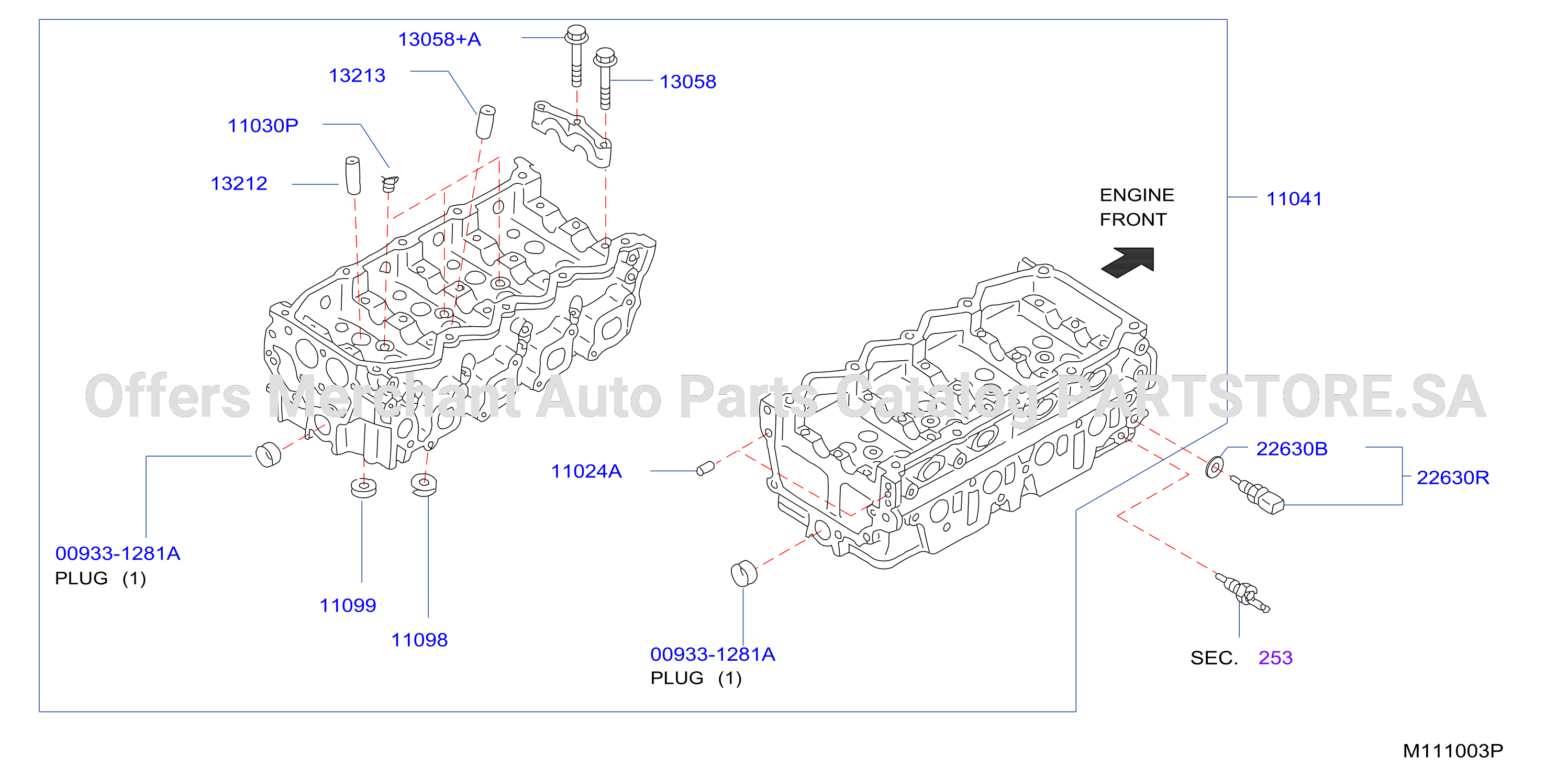Cylinder Head Rocker Cover Component Parts