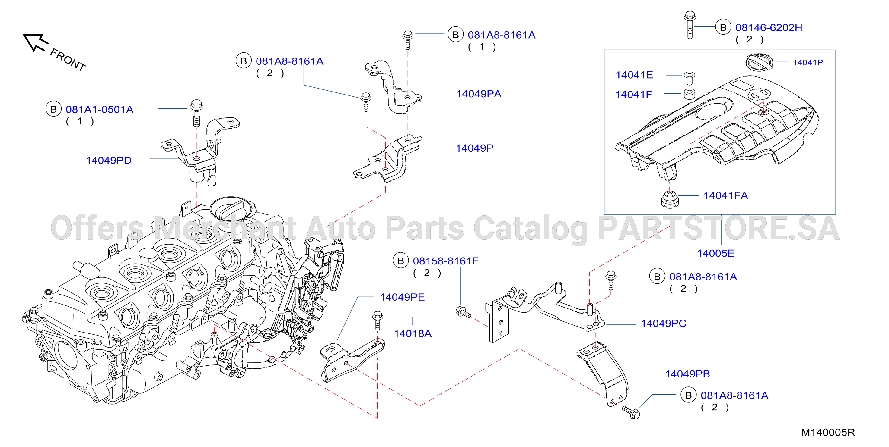 Manifold Engine Cover Parts