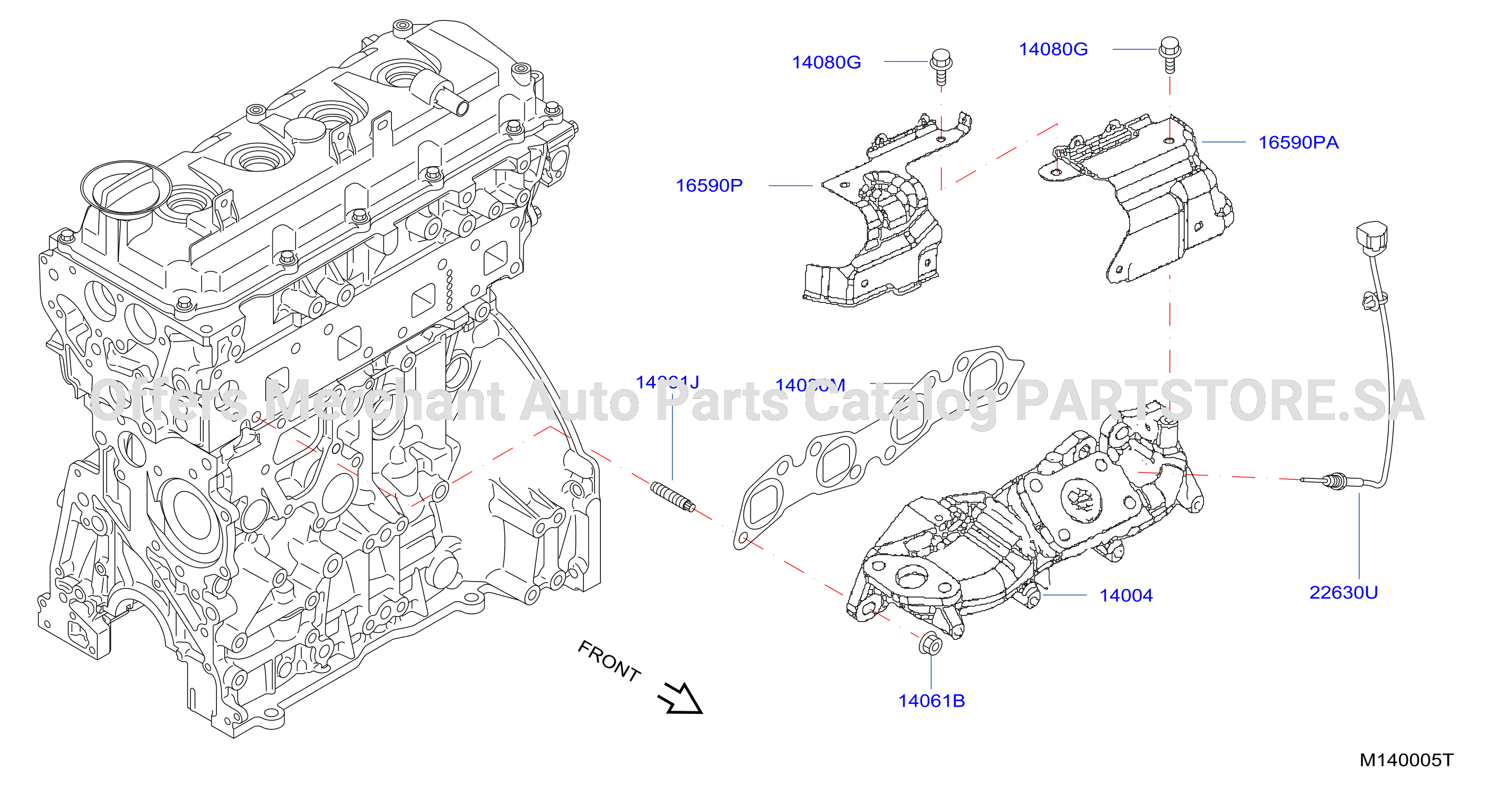 Manifold Exhaust Parts