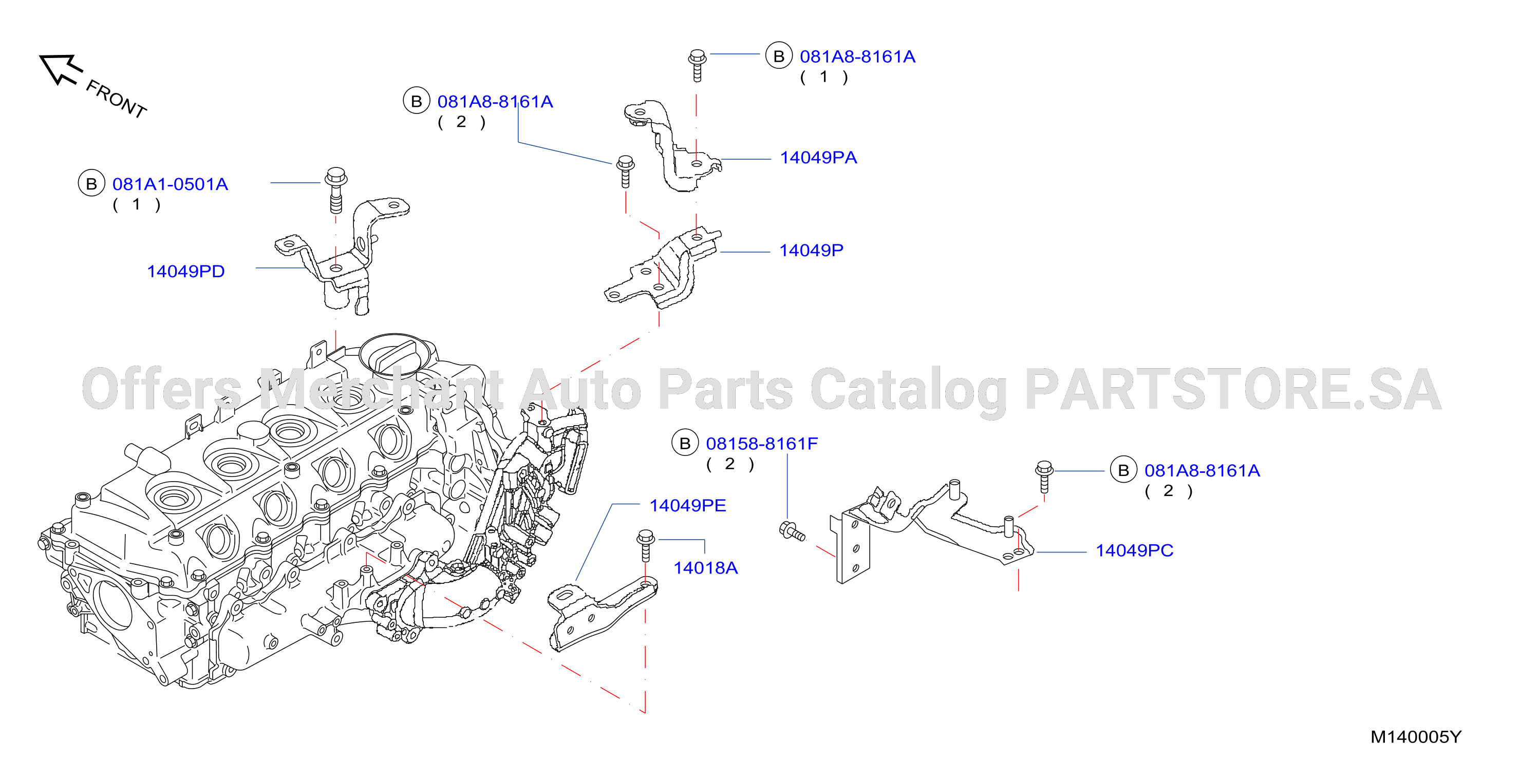 Manifold Engine Cover Parts