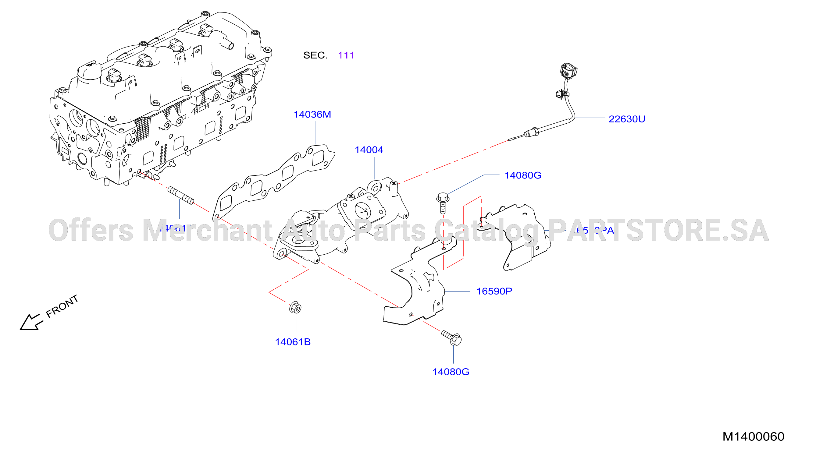Manifold Exhaust Parts