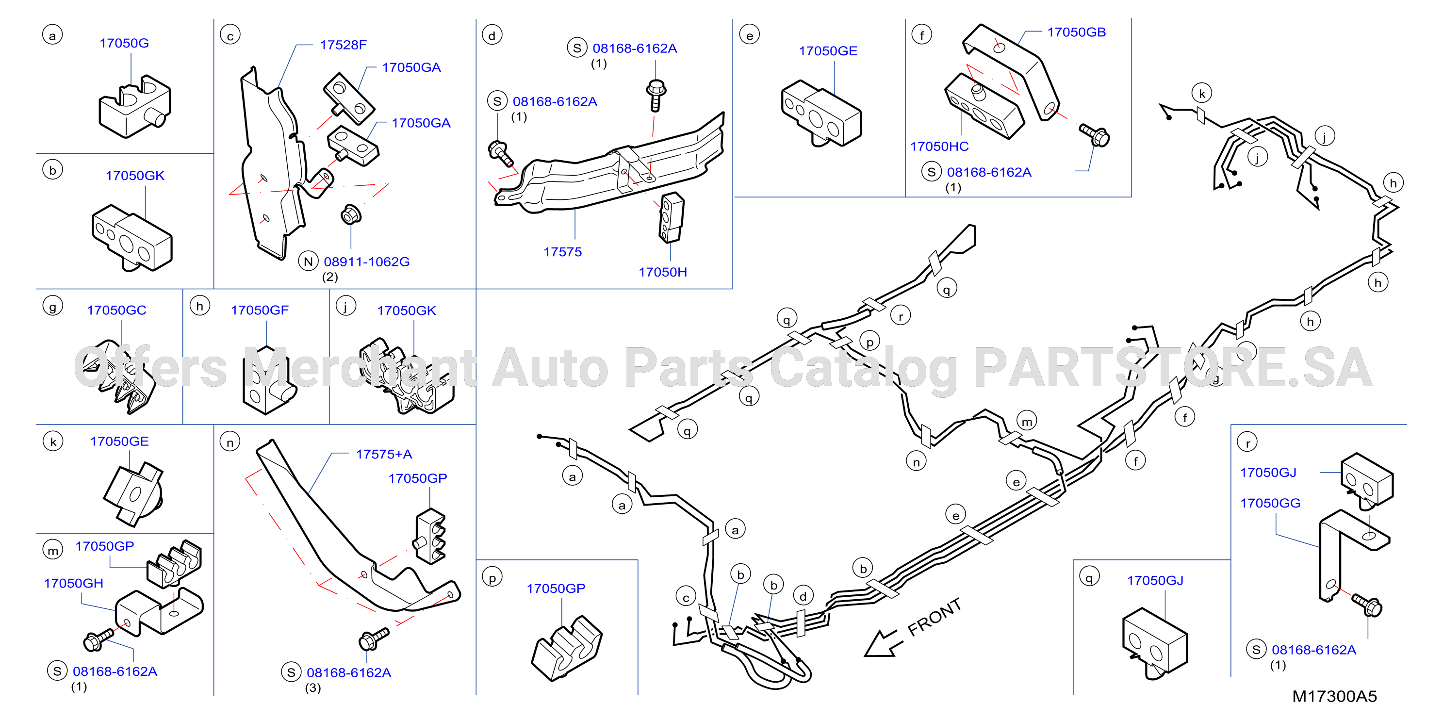 Fuel Piping Fuel Brake Piping 2Wd