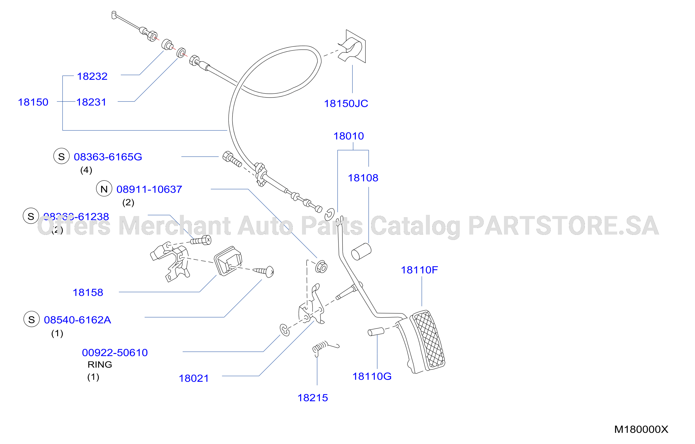 Accelerator Linkage 0796 Td27T