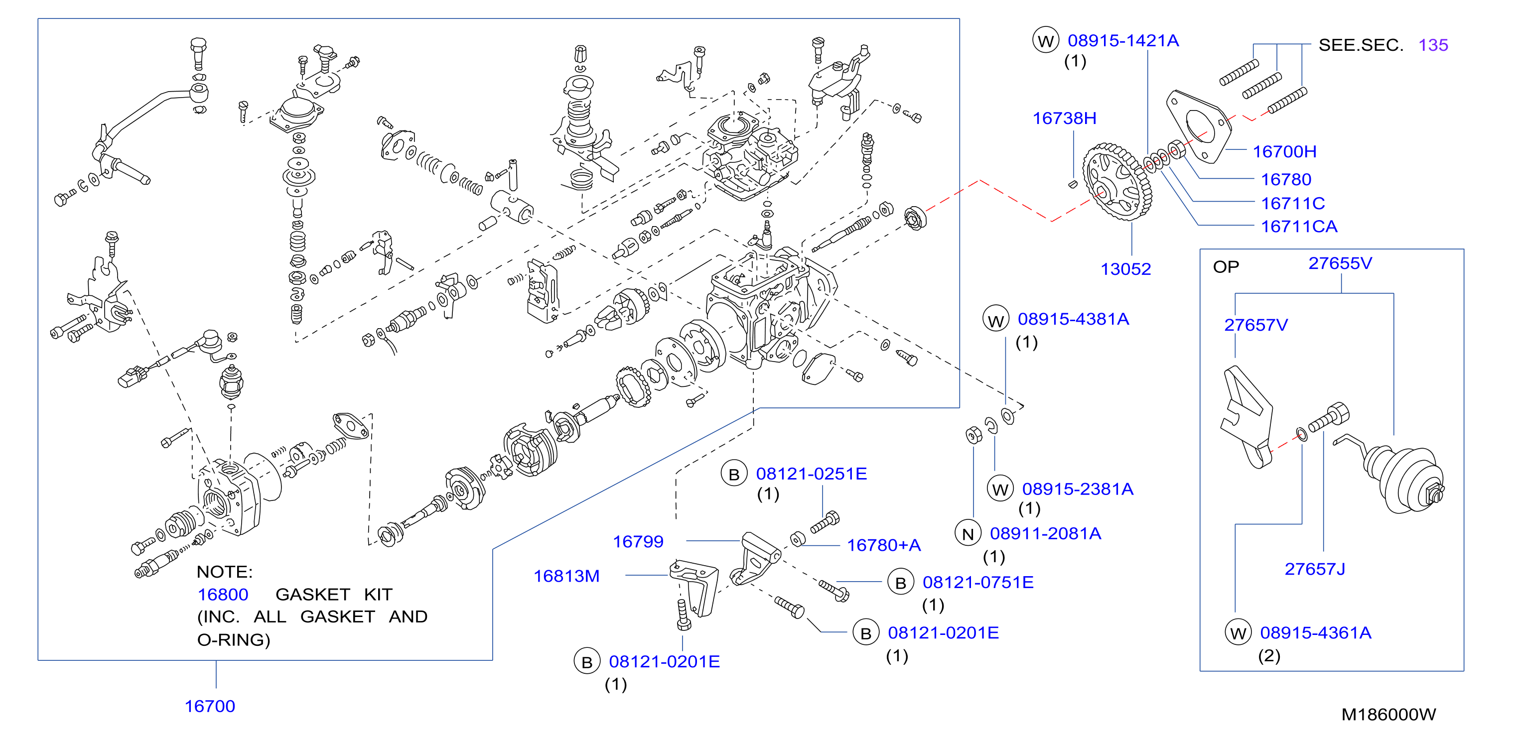 Fuel Injection Pump Assy Fitting Parts