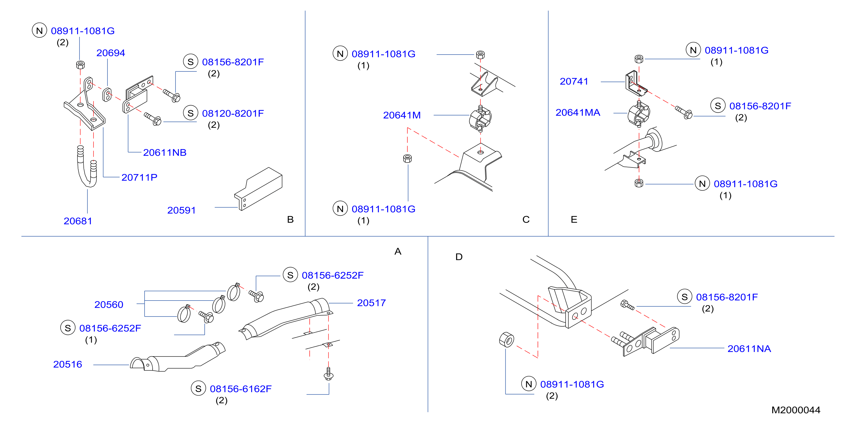 Exhaust Tube Muffler Fitting Parts