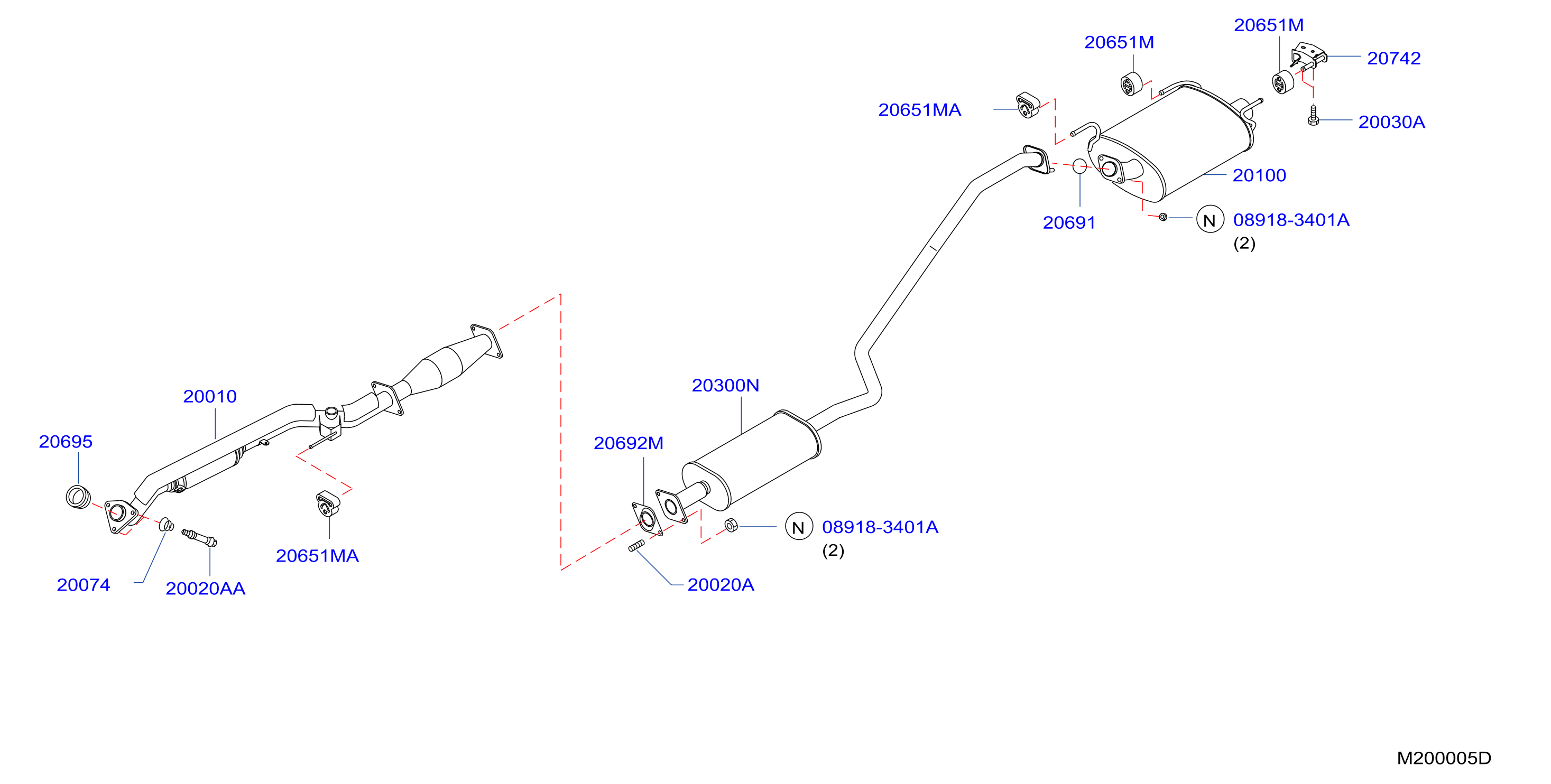 Exhaust Tube Muffler Anti Pollution