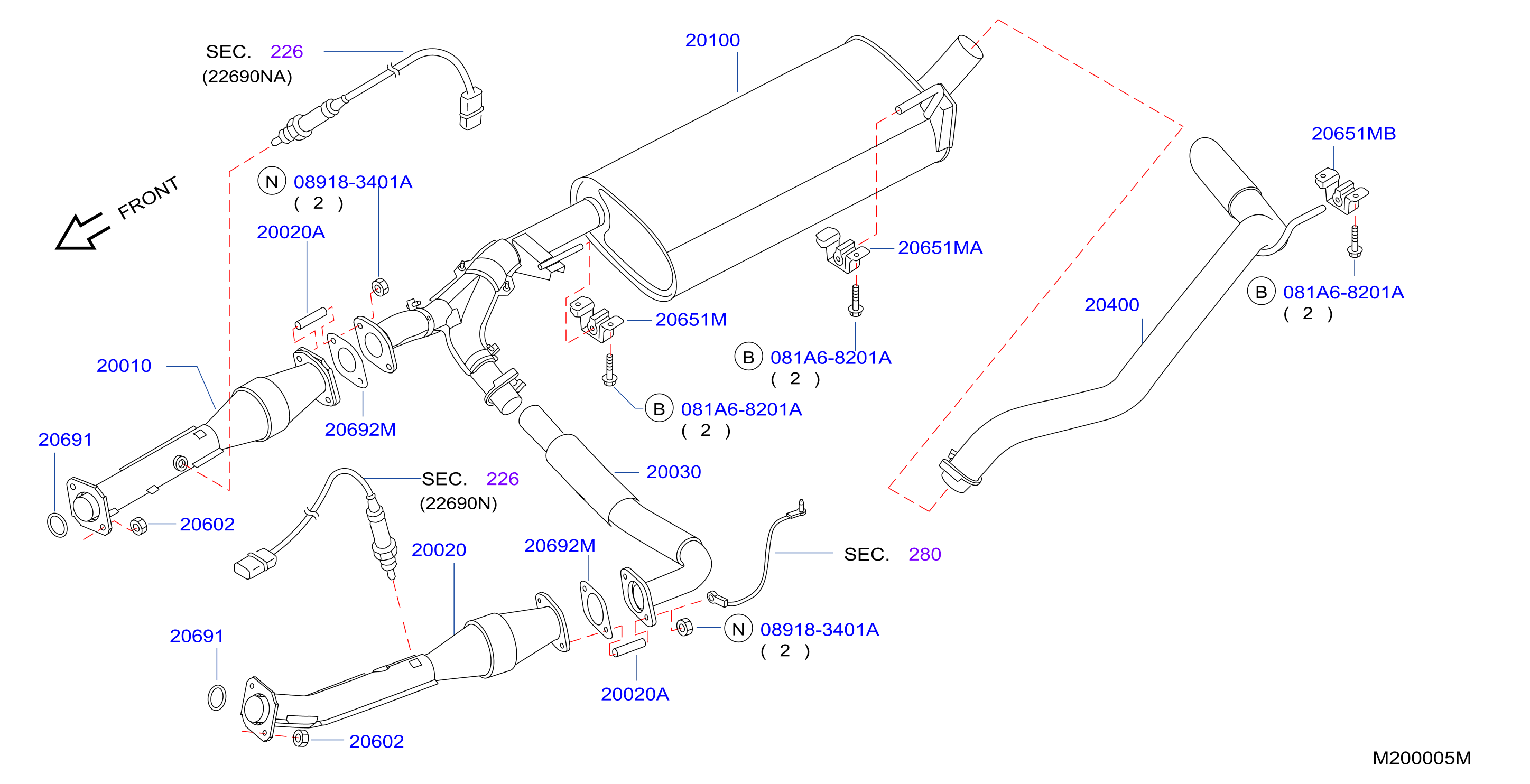 Exhaust Tube Muffler