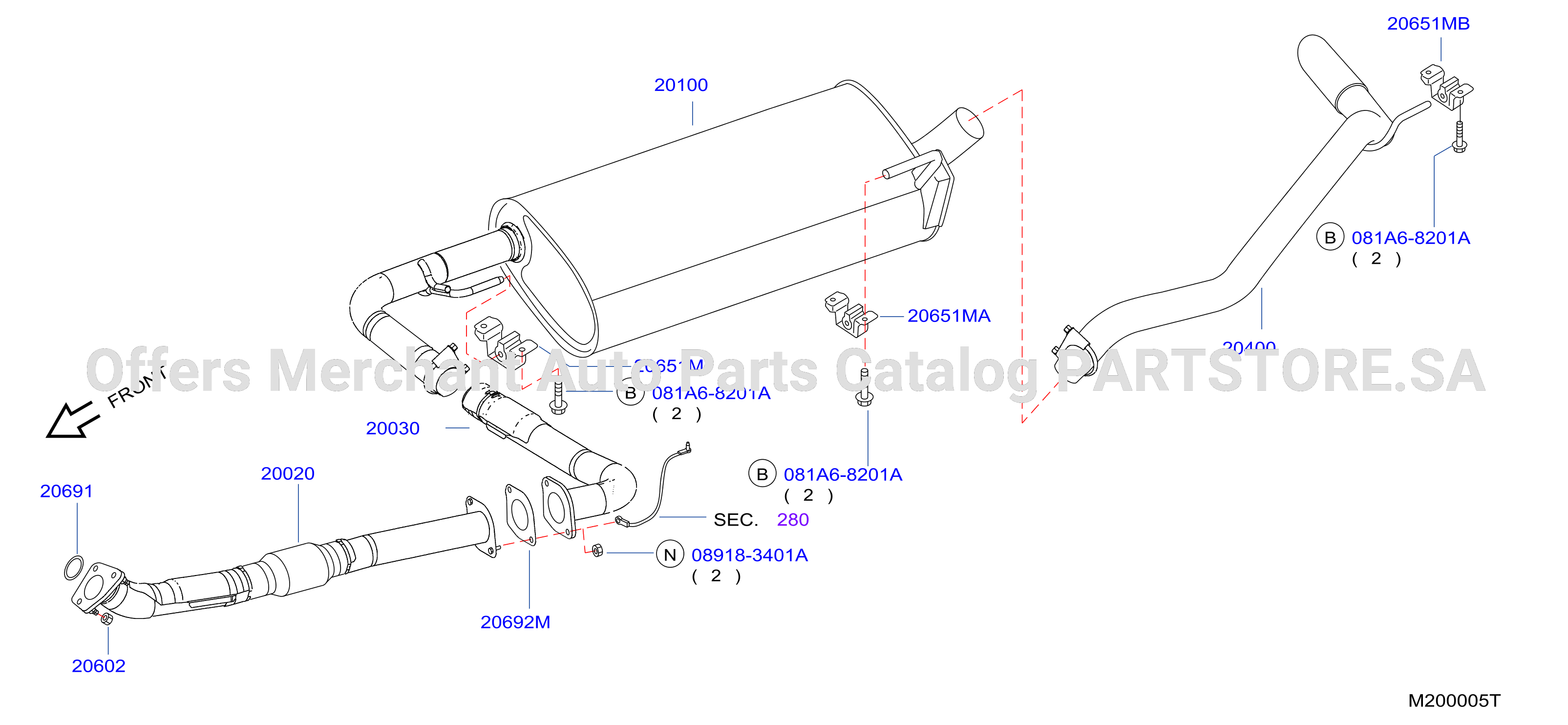 Exhaust Tube Muffler