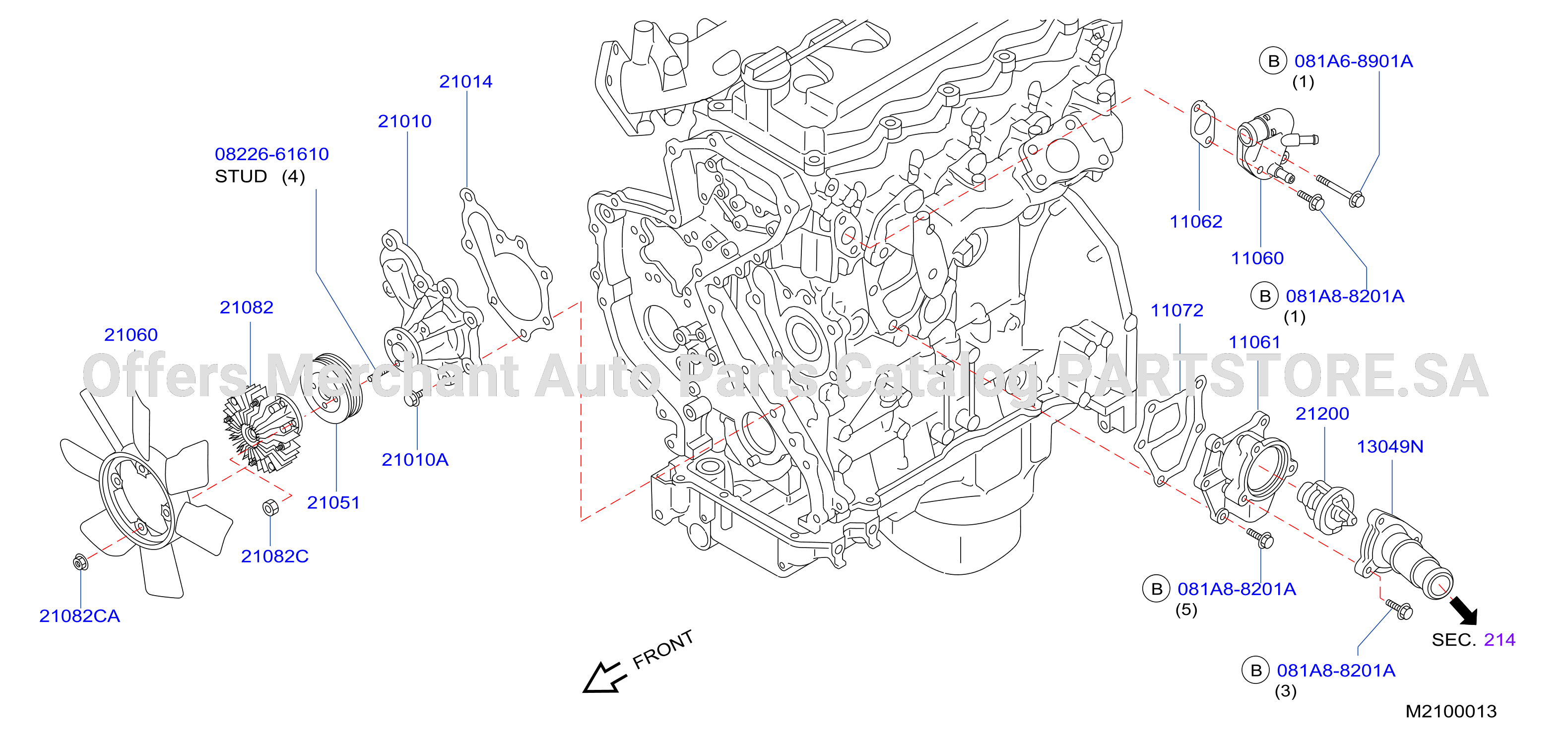Water Pump Cooling Fan Thermostat