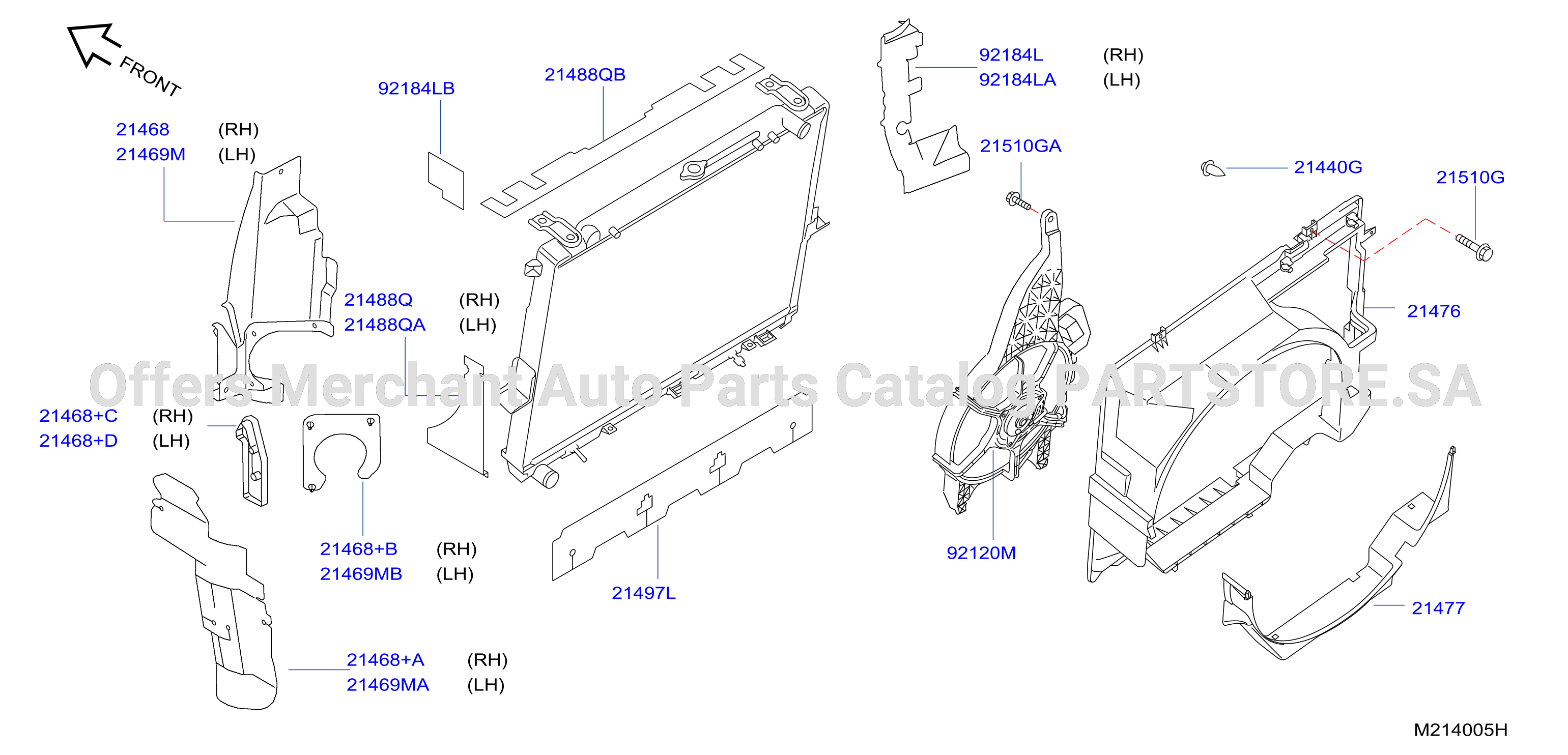 Radiator Shroud Inverter Cooling Fitting Parts