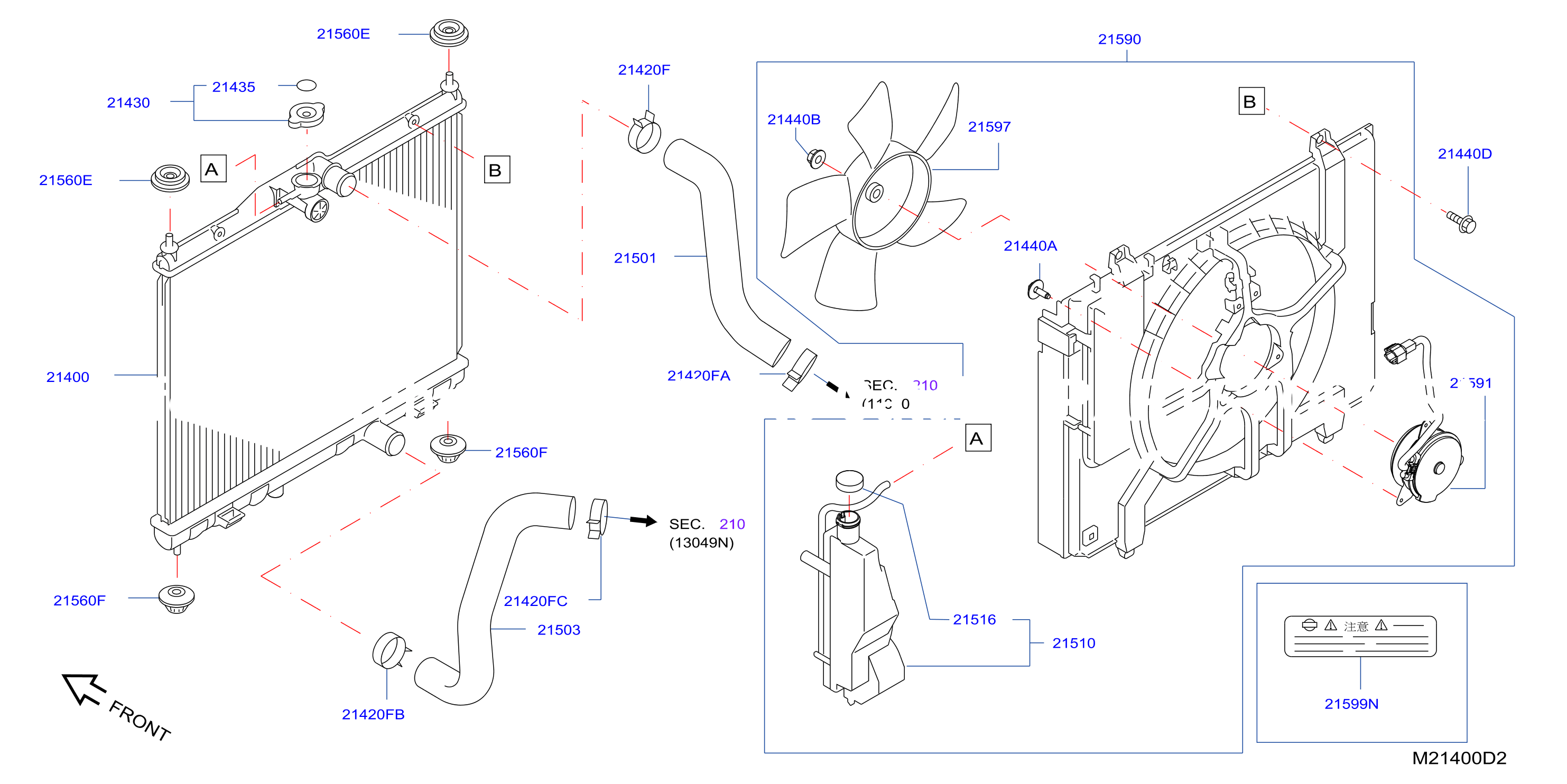 Radiator Shroud Inverter Cooling Fitting Parts