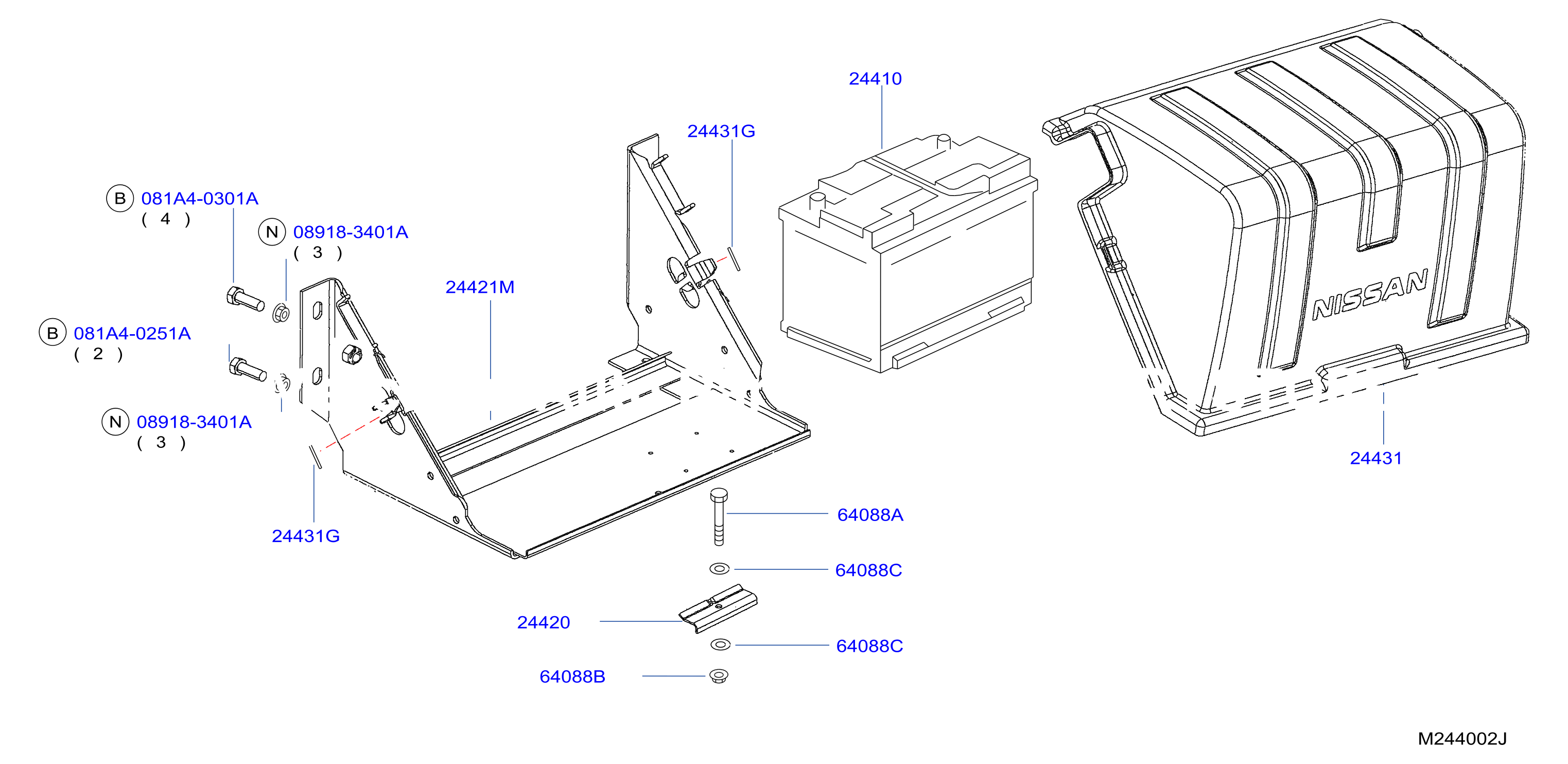 Battery Battery Mounting Single Battery