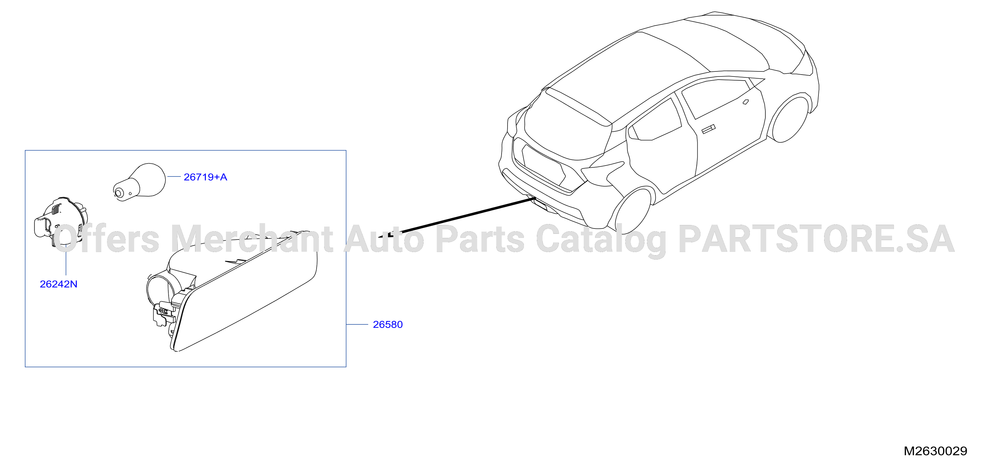 Fog Daytime Running Driving Lamp Rear Fog Lamp