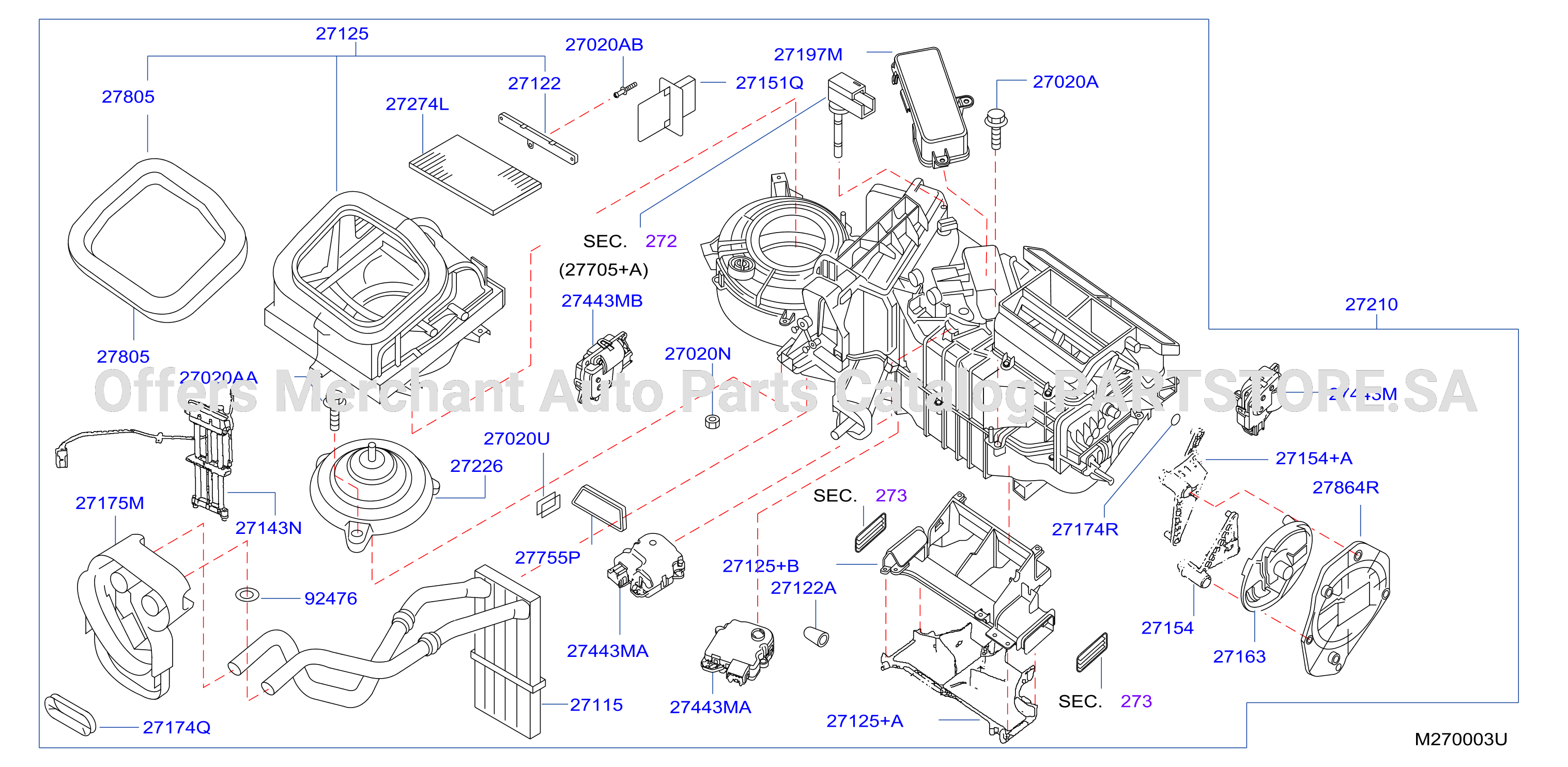 Heater Blower Unit Blower Air Conditioning Autom