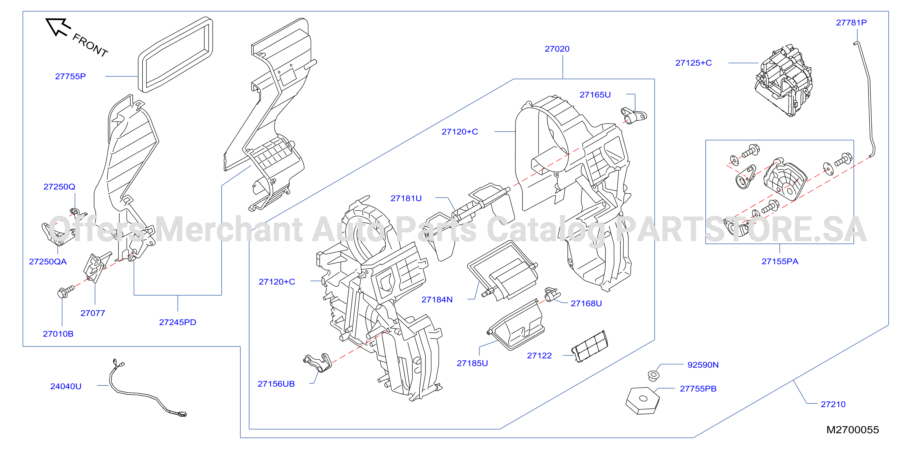 Heater Blower Unit Heater Fr