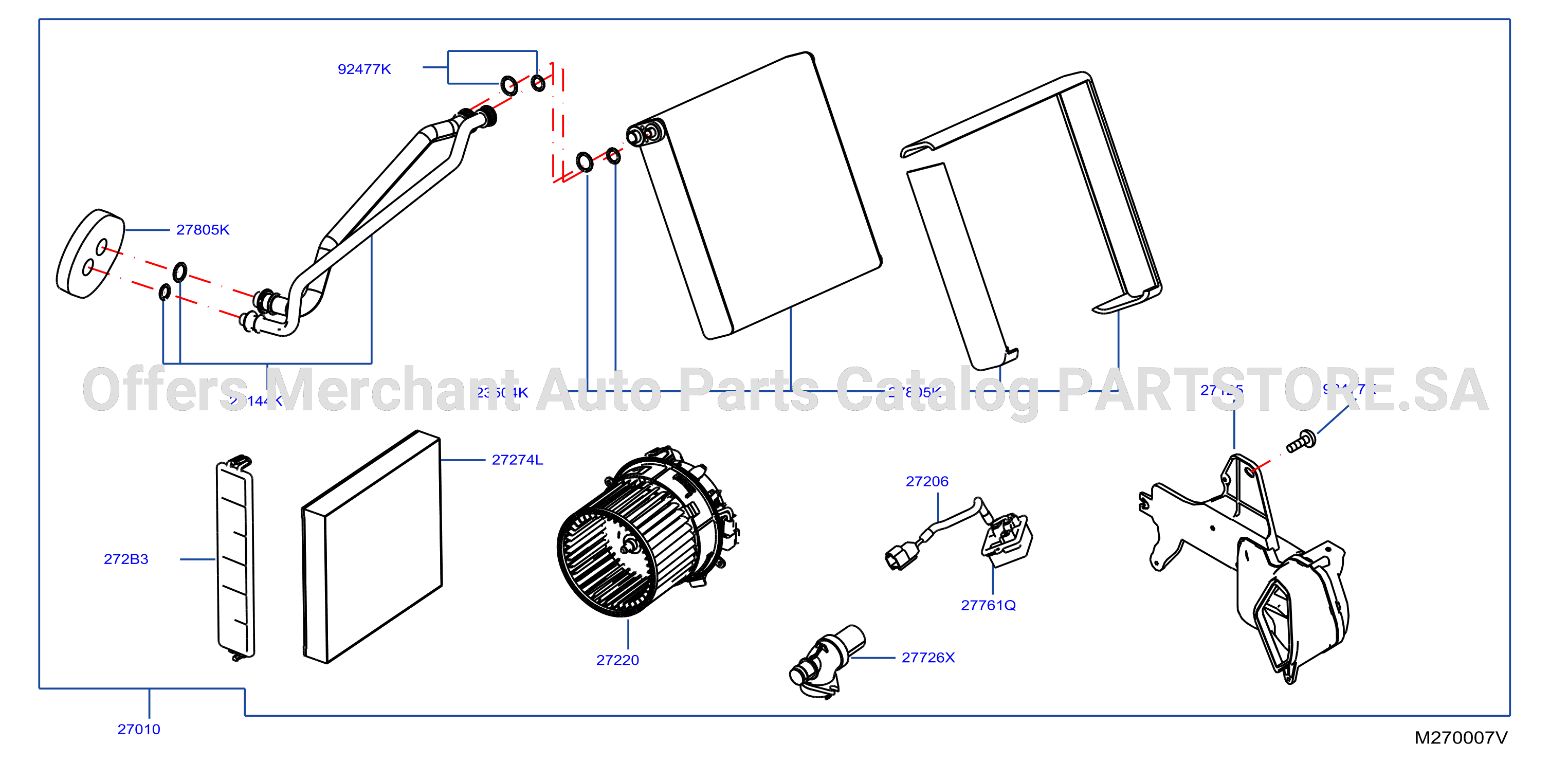 Heater Blower Unit Inner Parts