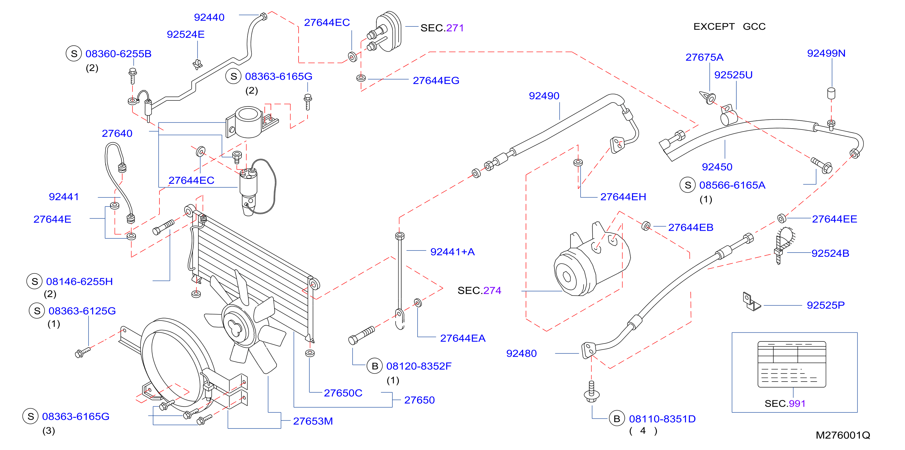 Condenser Liquid Tank Piping Except Gcc