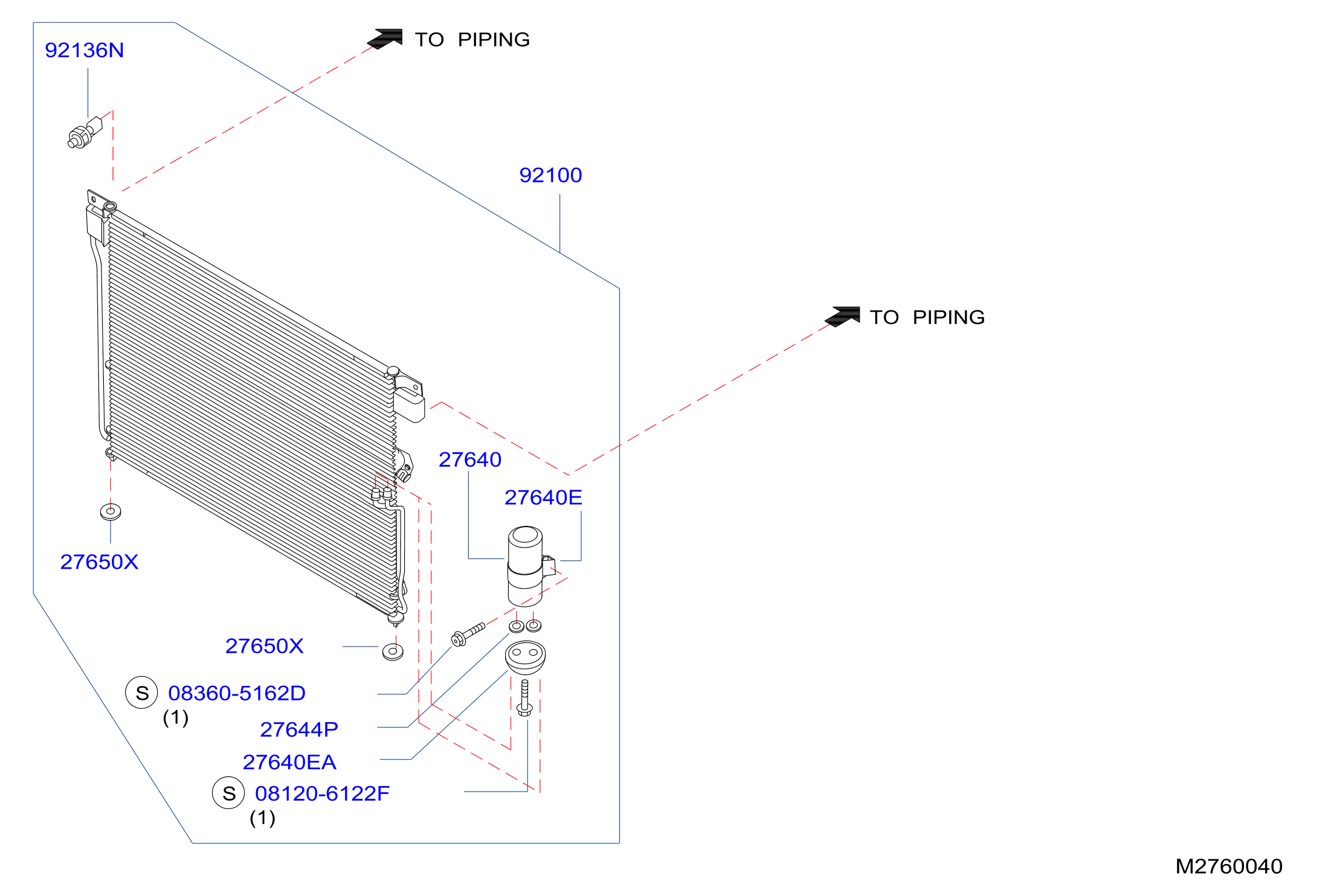 Condenser Liquid Tank Piping Condenser Liquid Tank