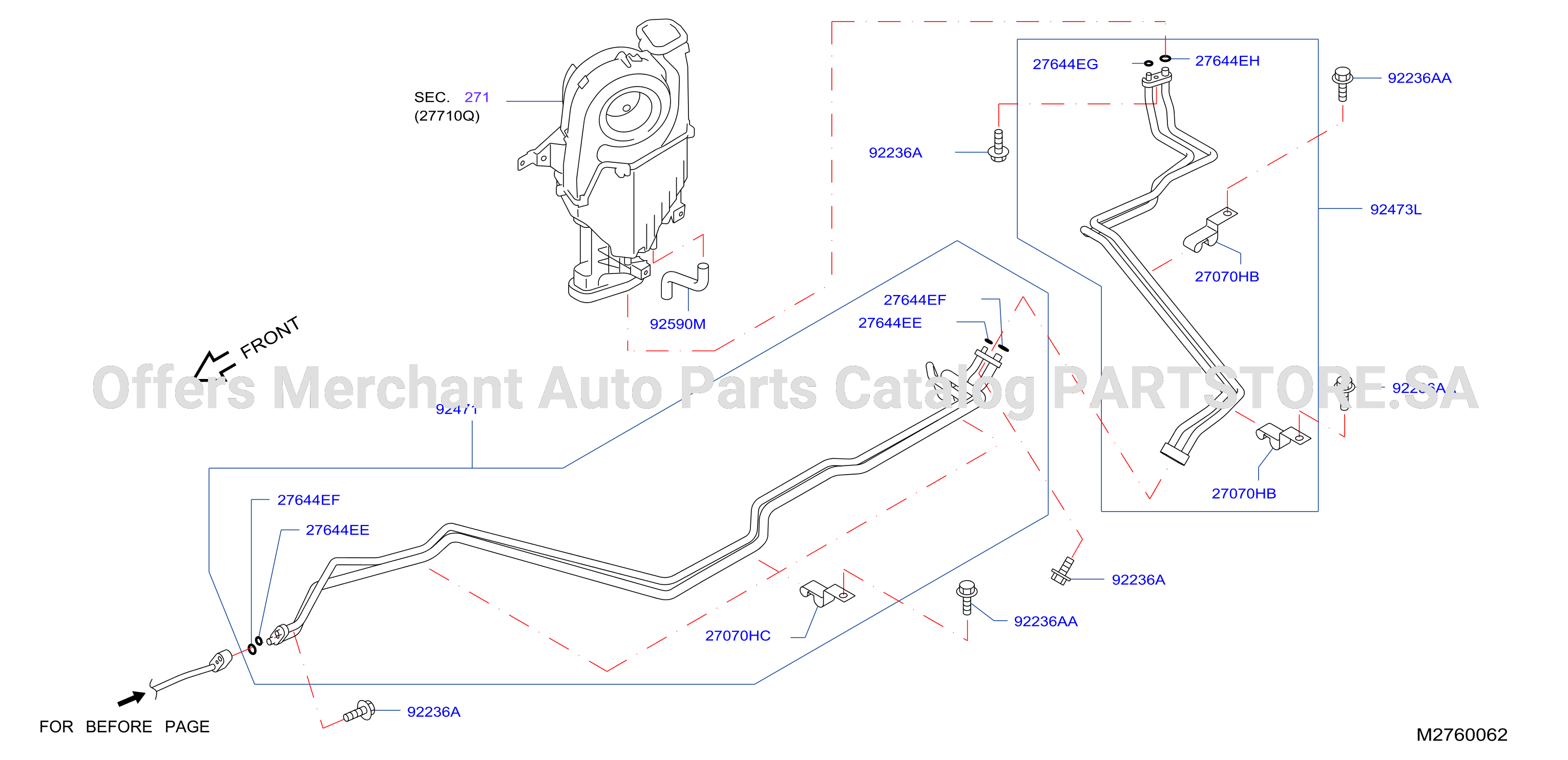 Condenser Liquid Tank Piping Rear Piping