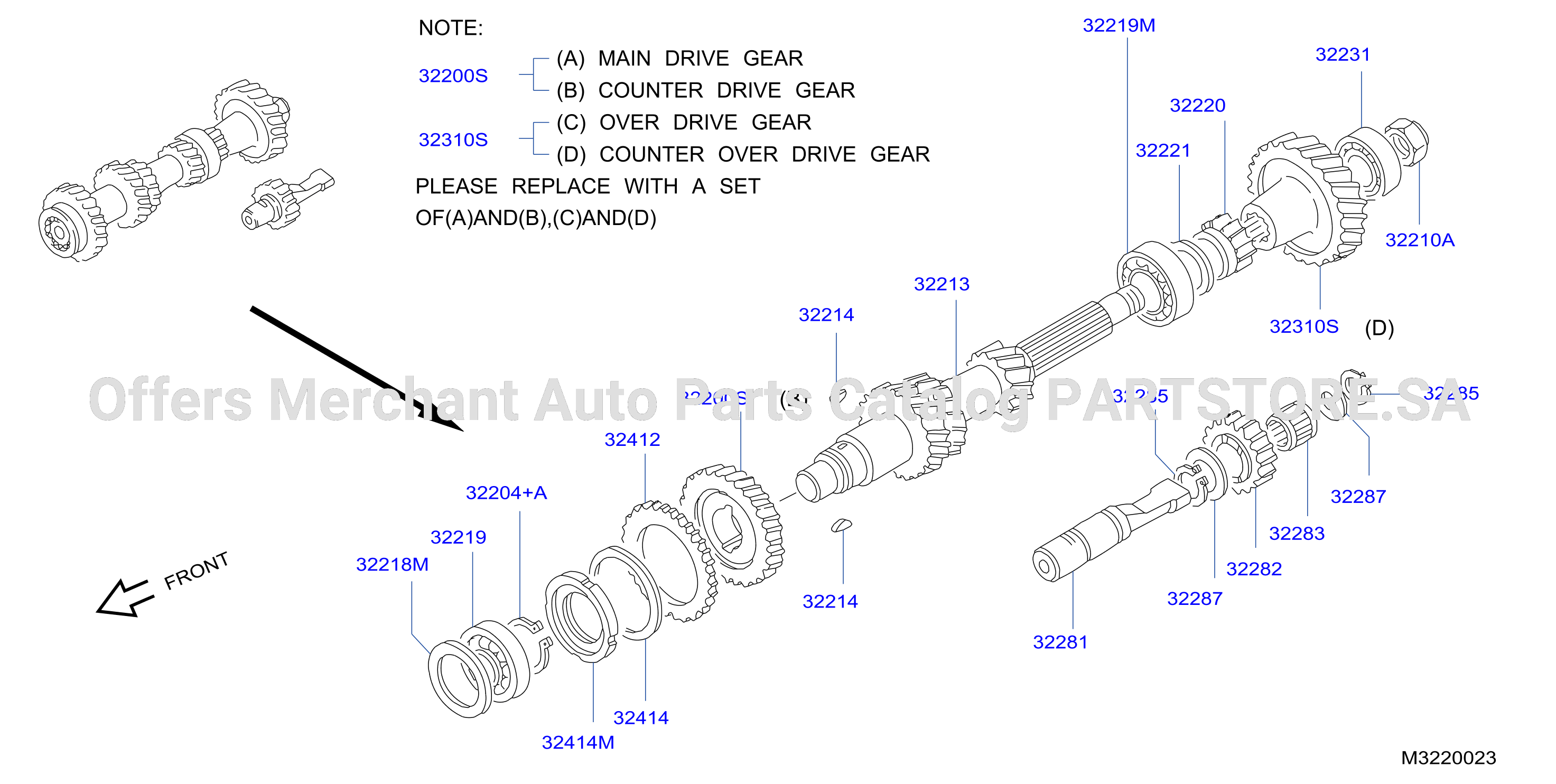 Transmission Gear 0202 Td27T F / Gen Counter Gear